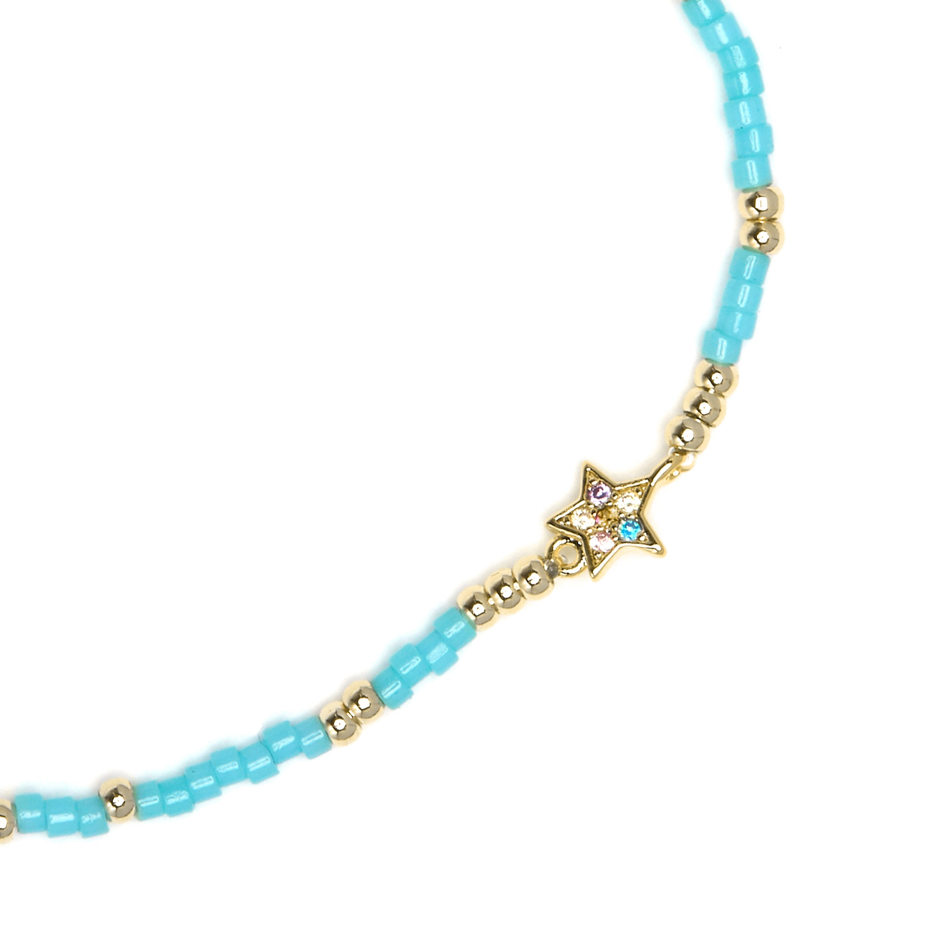 925 Sterling Silver and Multicolor Zircon Bracelet with 18k Yellow Gold Finish - Lalo