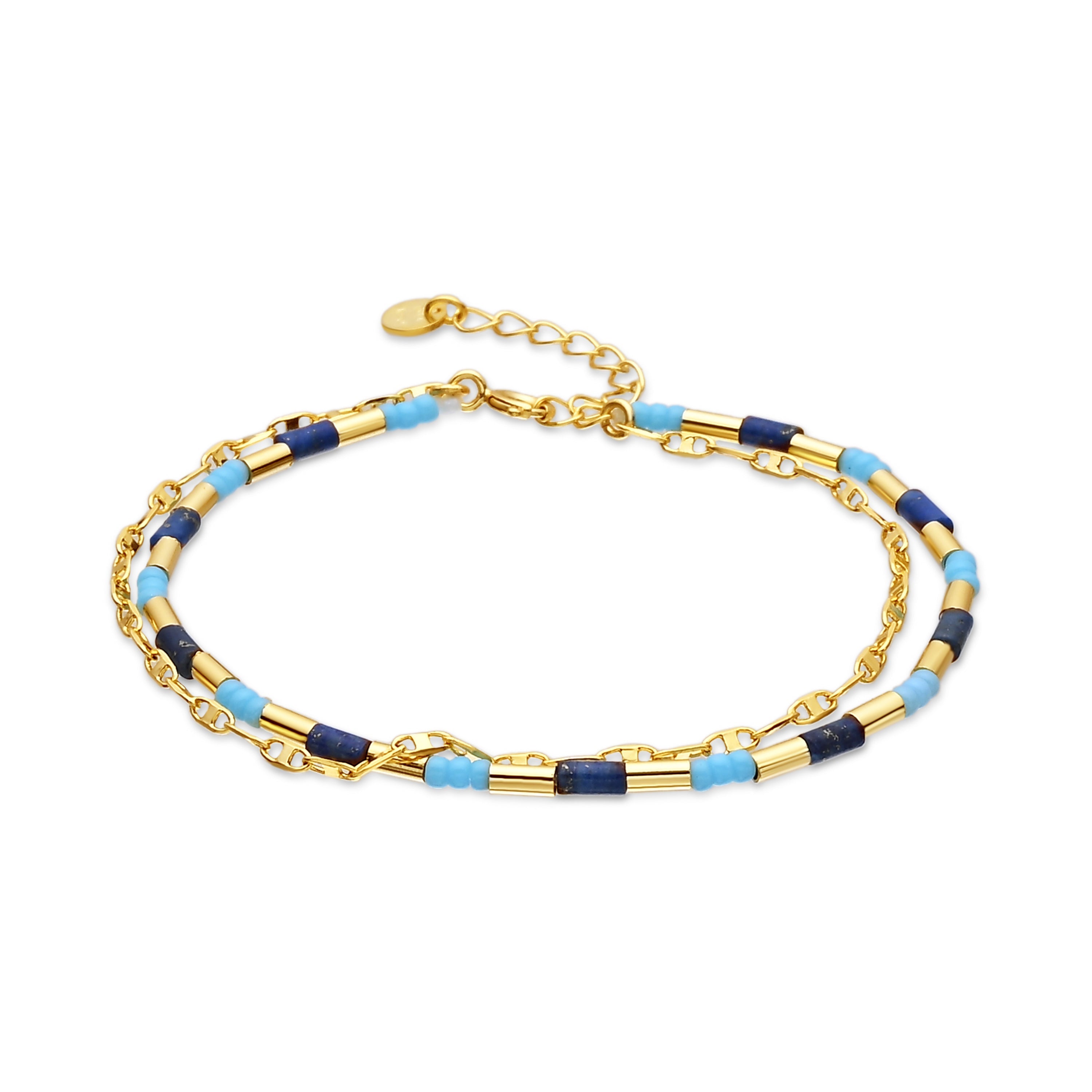 925 Sterling Silver bracelet with an 18k yellow gold finish - Chokki
