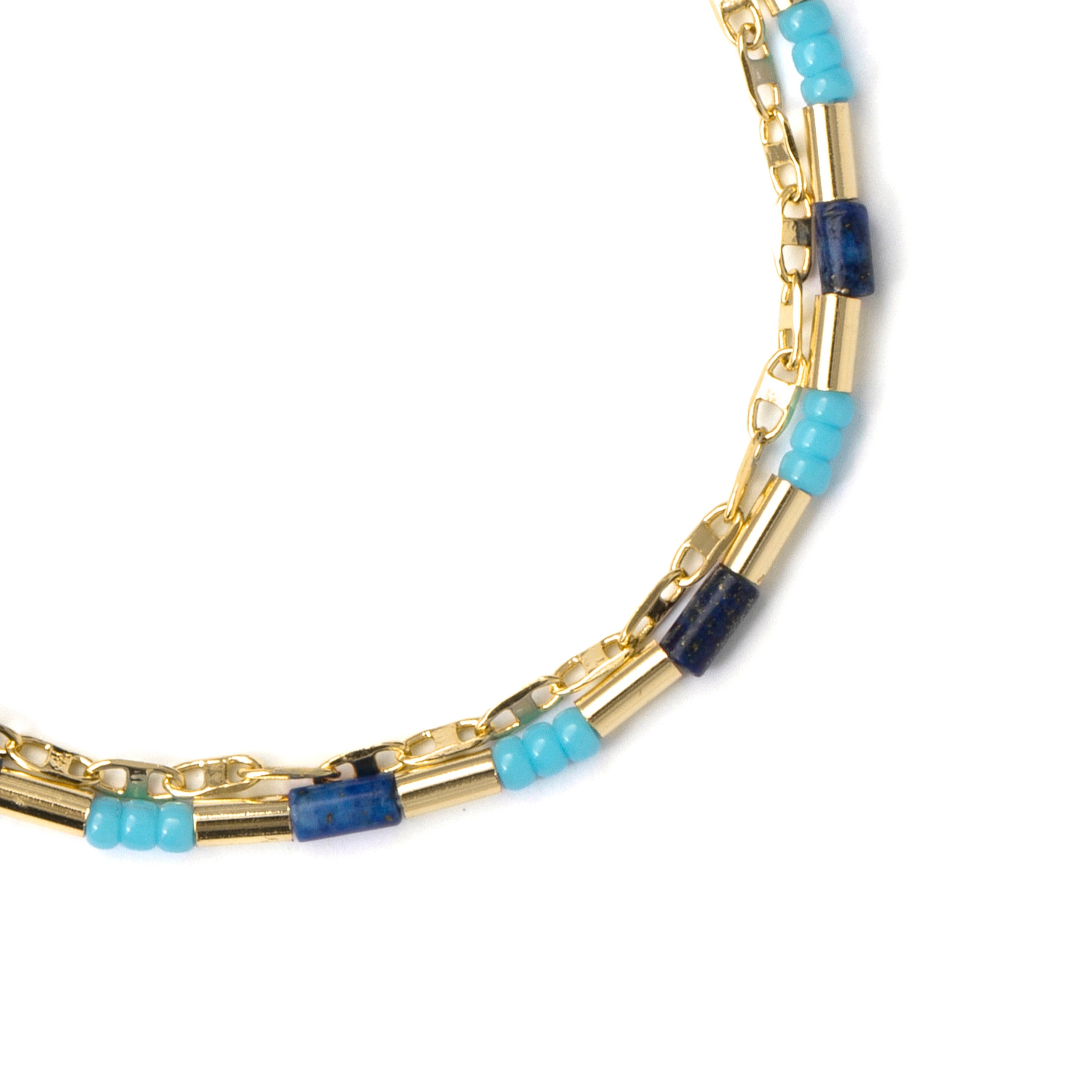 925 Sterling Silver bracelet with an 18k yellow gold finish - Chokki