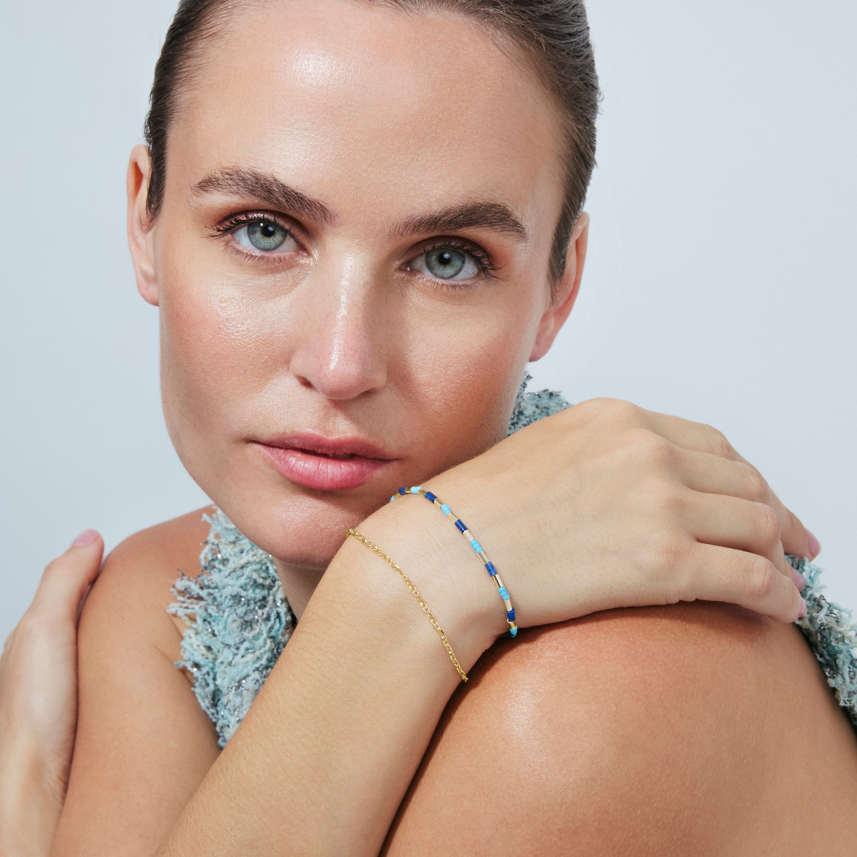 925 Sterling Silver bracelet with an 18k yellow gold finish - Chokki