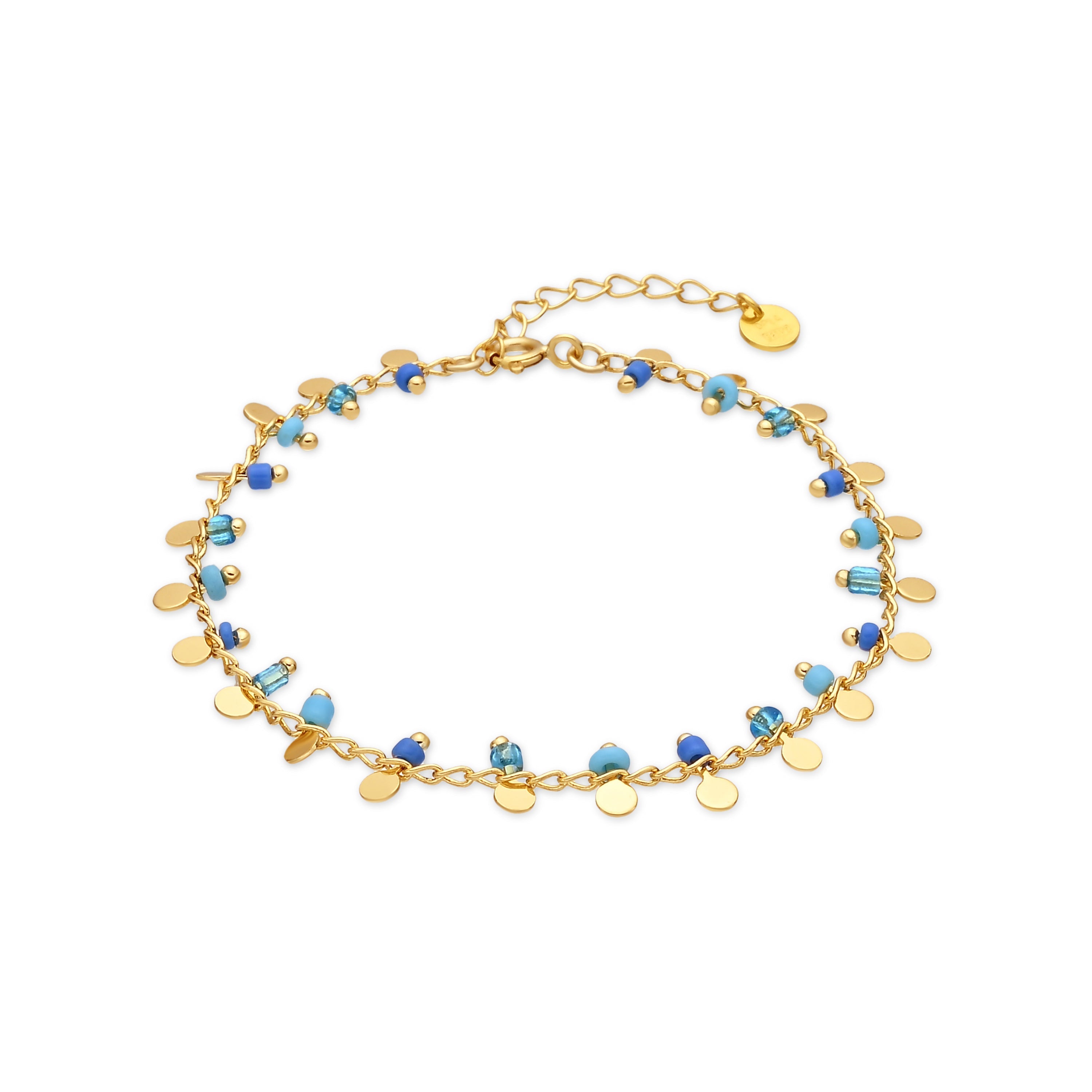 Pulsera de Plata de Ley 925 y Circonita Brillante acabado en oro amarillo de 18k - Limaso