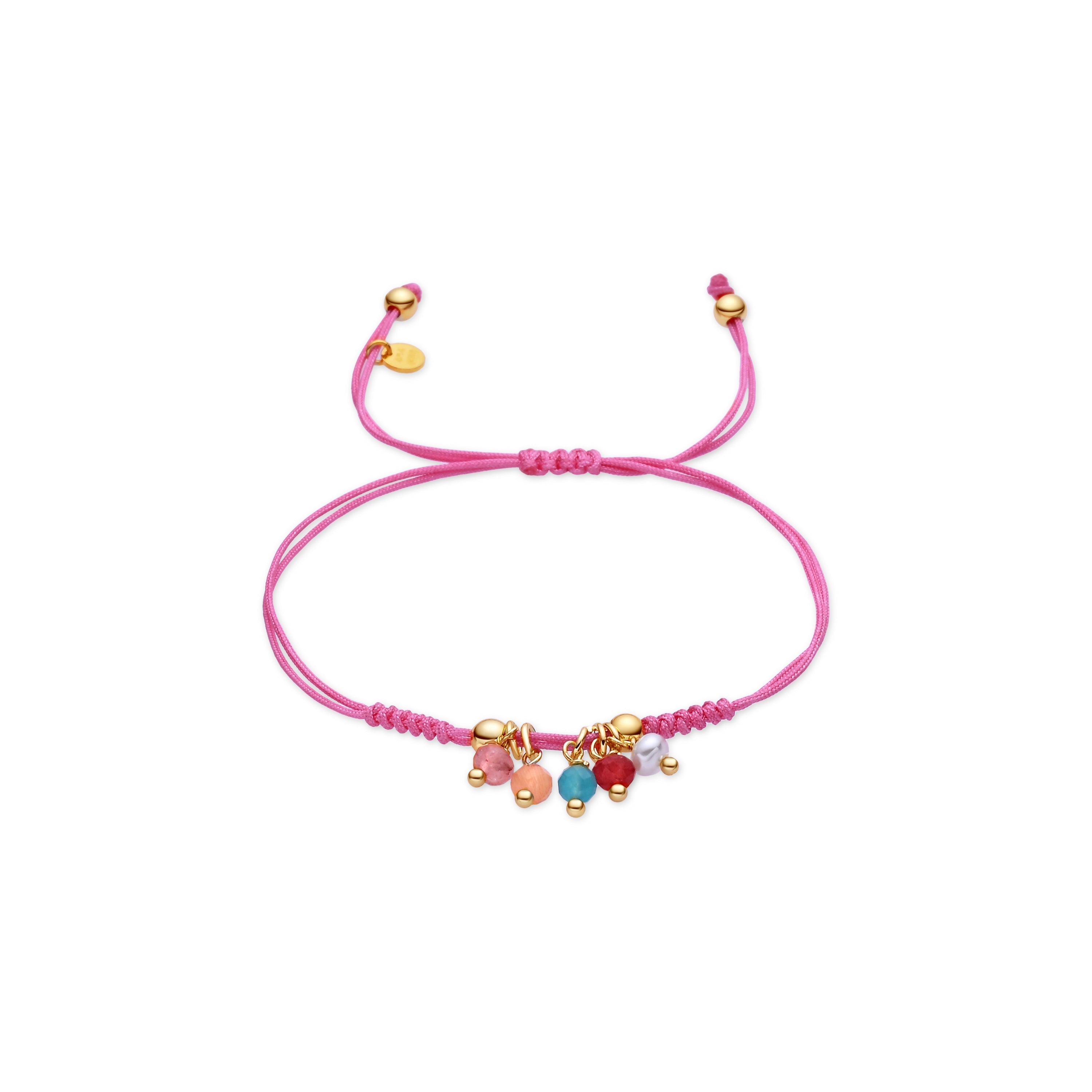 925 Sterling Silver Multicolor Zircon Bracelet with 18k Yellow Gold Finish - Ruzin