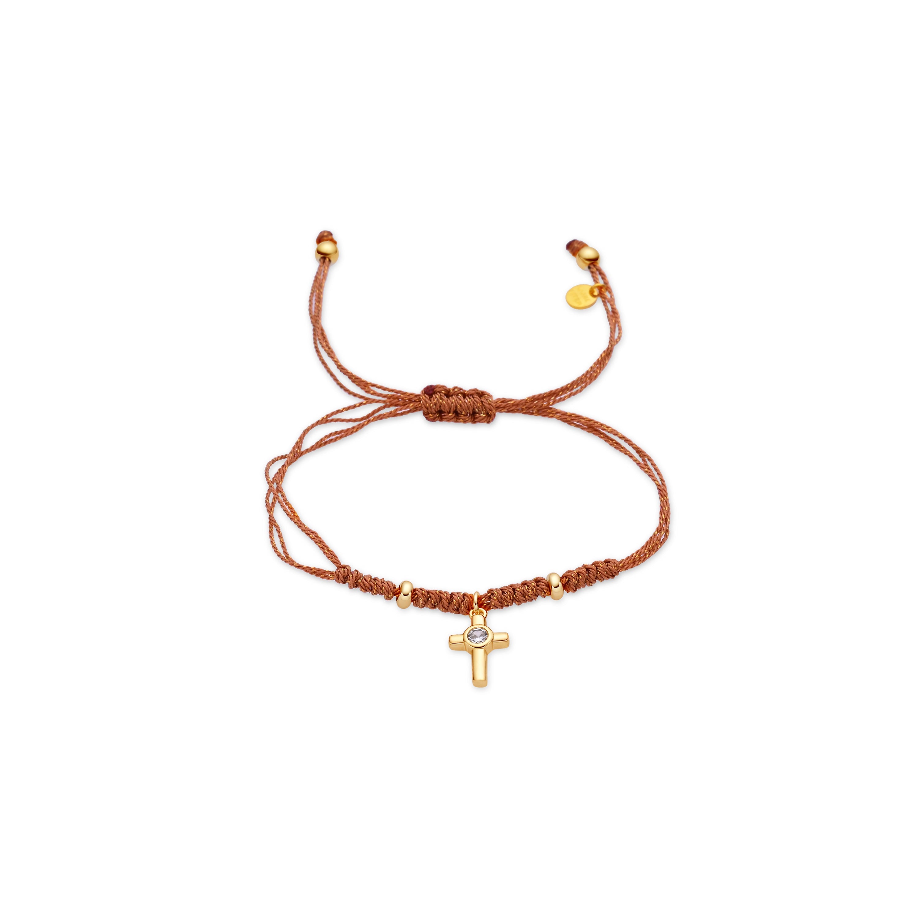 925 Sterling Silver Bracelet with Brilliant Zirconia, 18k Yellow Gold Plated - Imilca