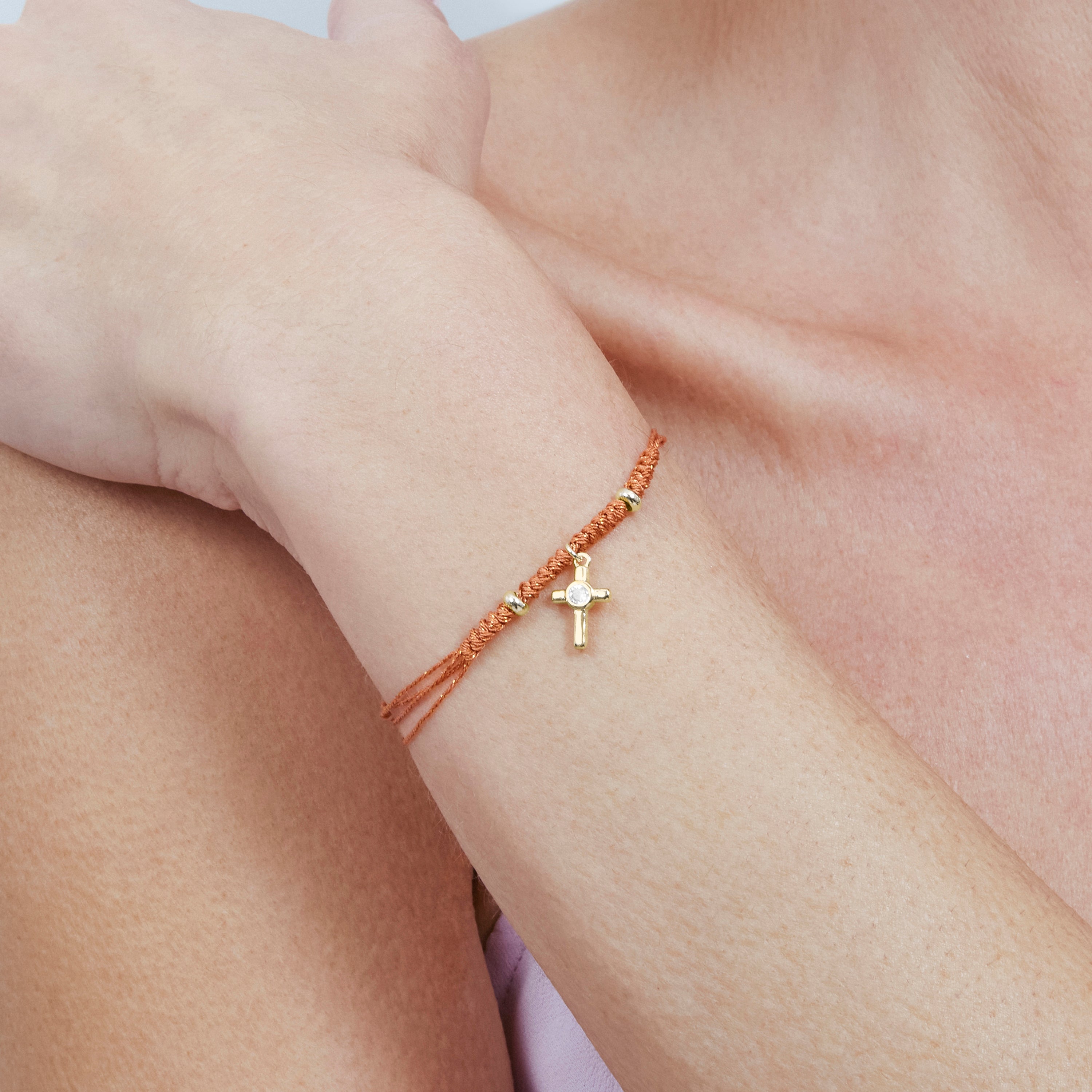 925 Sterling Silver Bracelet with Brilliant Zirconia, 18k Yellow Gold Plated - Imilca