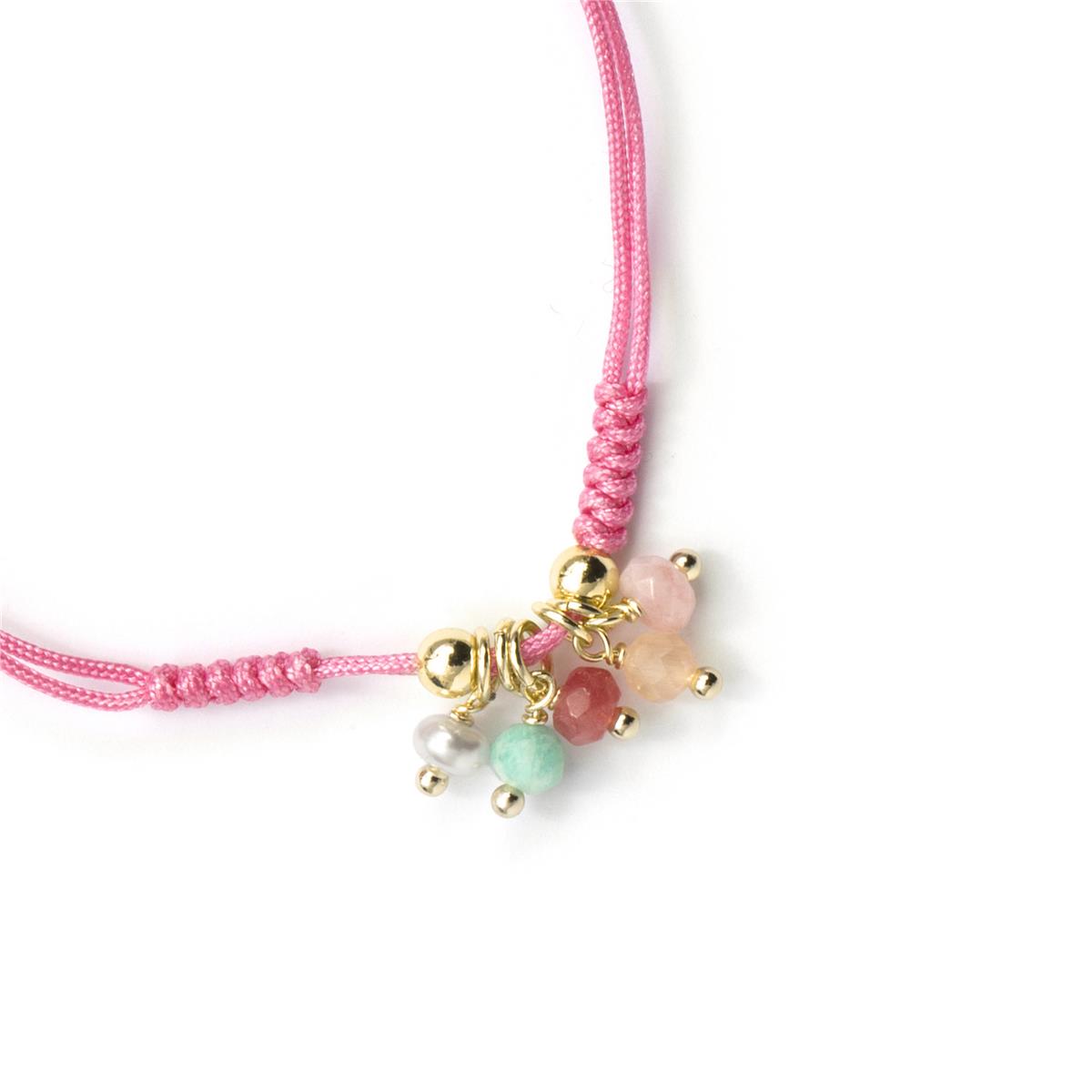 925 Sterling Silver Multicolor Zirconia Bracelet with 18k Yellow Gold Finish - Biaja