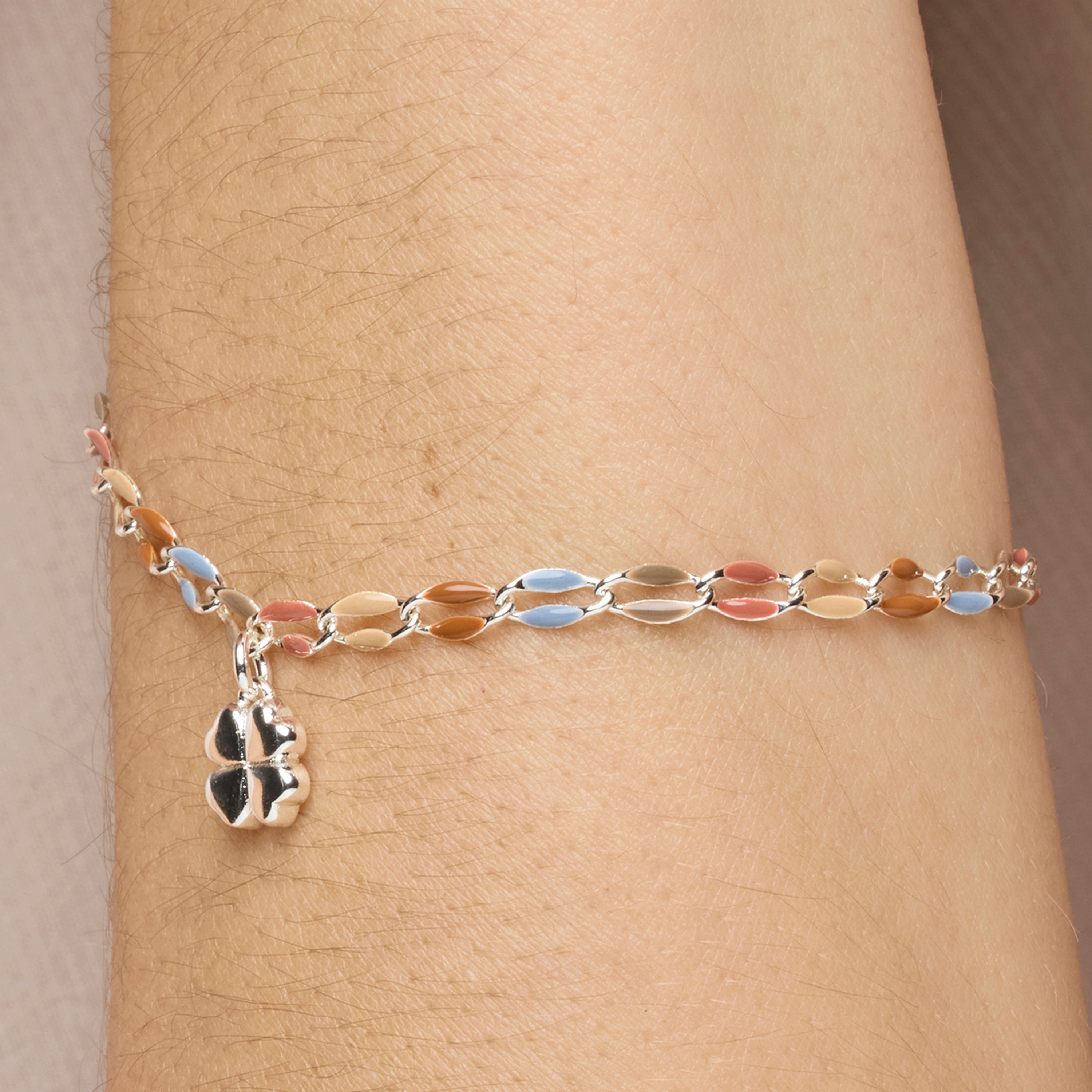 Pulsera de Plata de Ley 925 y Lacado Multicolor acabado rodio - Niryan