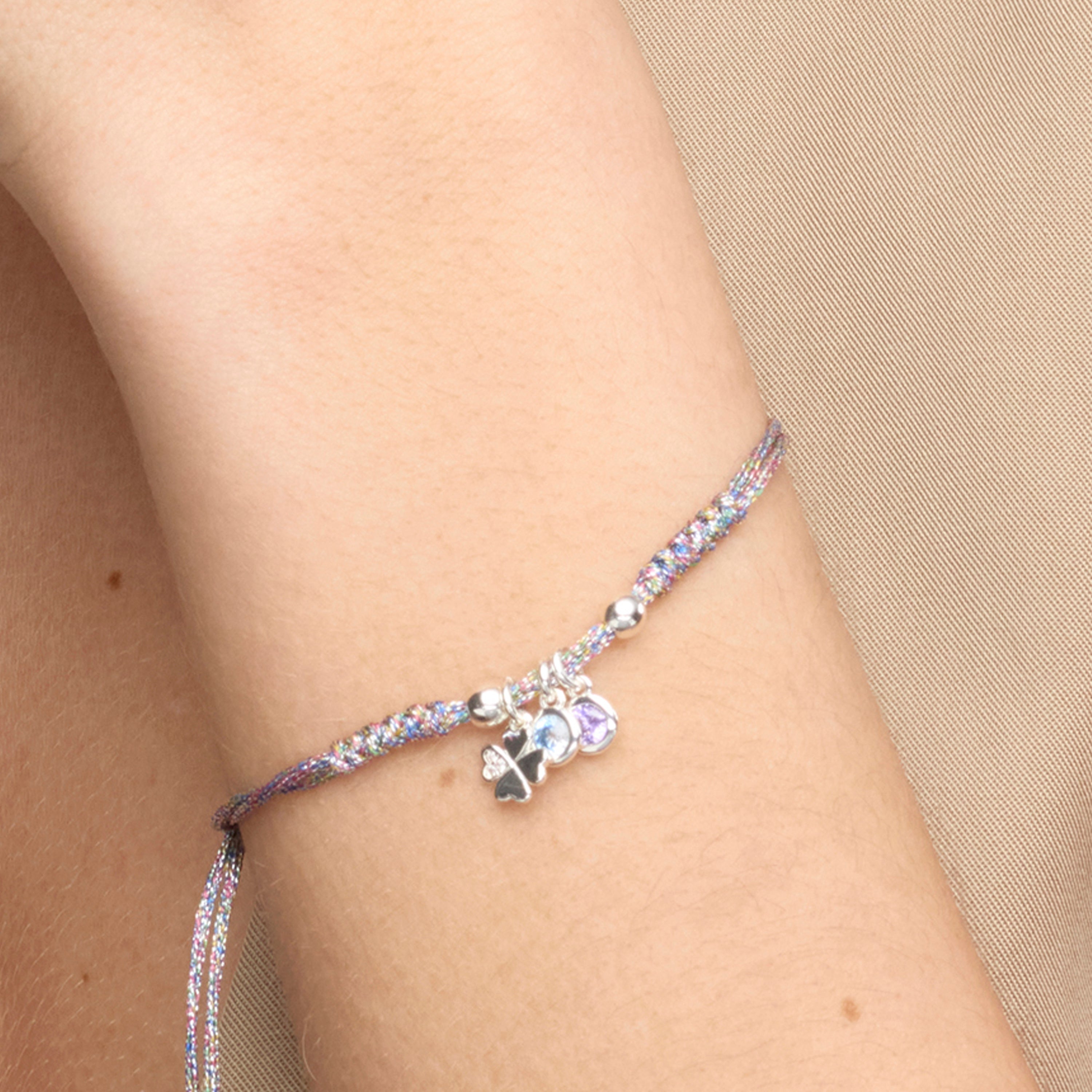 925 Sterling Silver and Multicolor Zirconia Bracelet with Rhodium Finish - Skiram