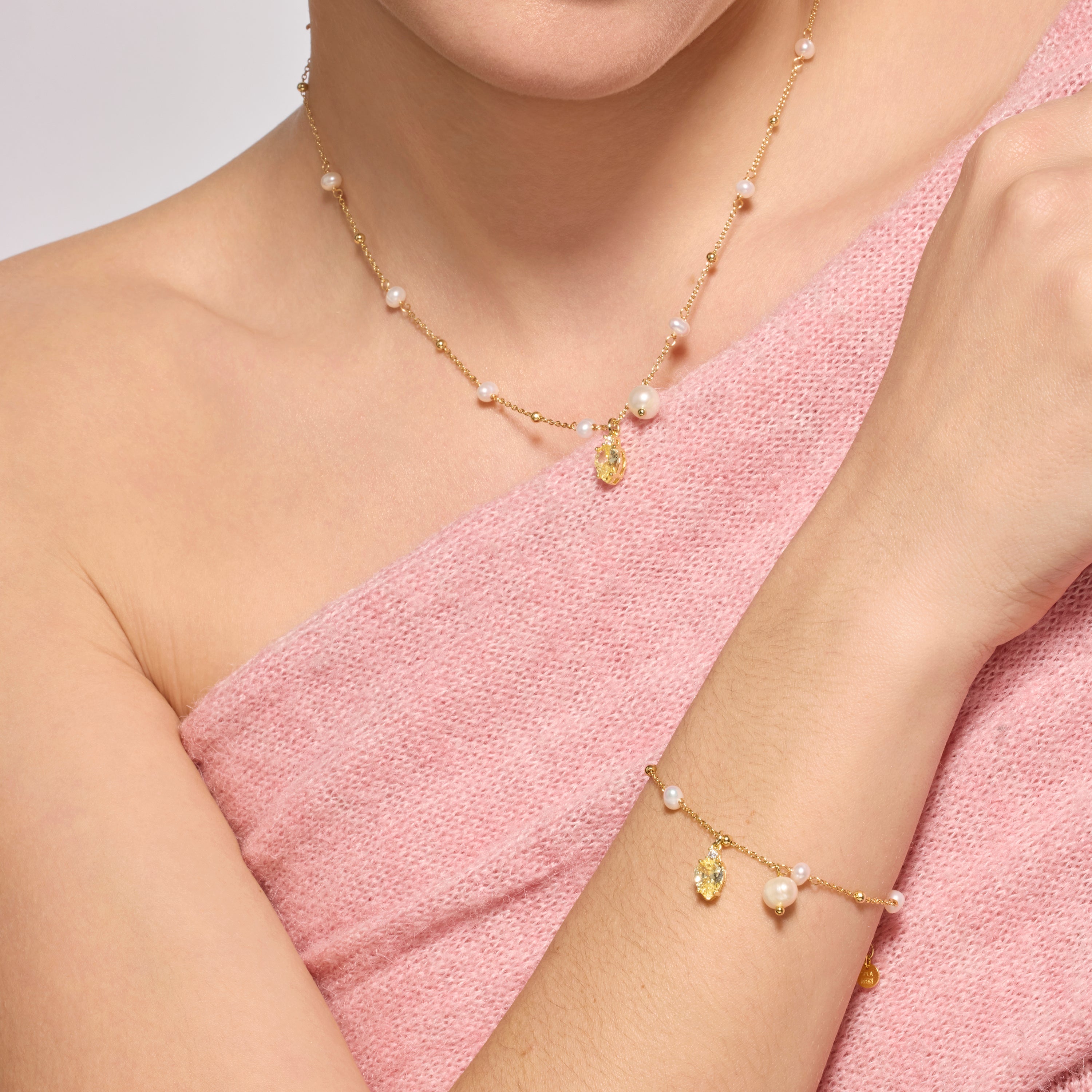 Pulsera de Plata de Ley 925 y Circonita Brillante acabado rodio - Lebao