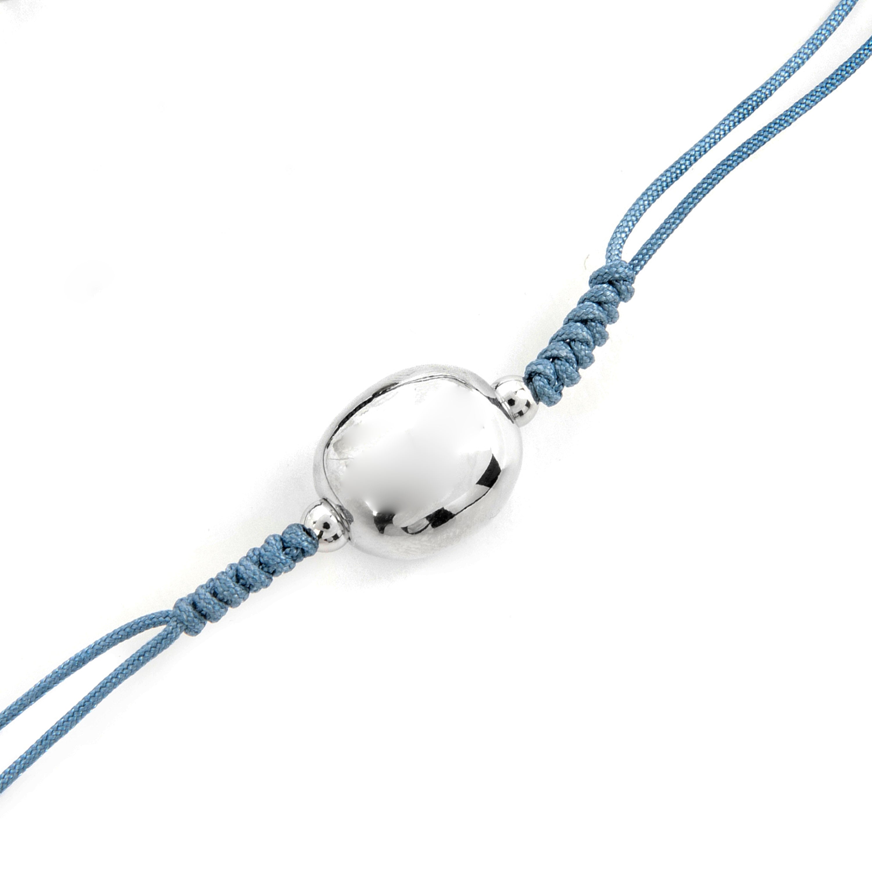 925 Sterling Silver Bracelet with Rhodium Finish - Saina