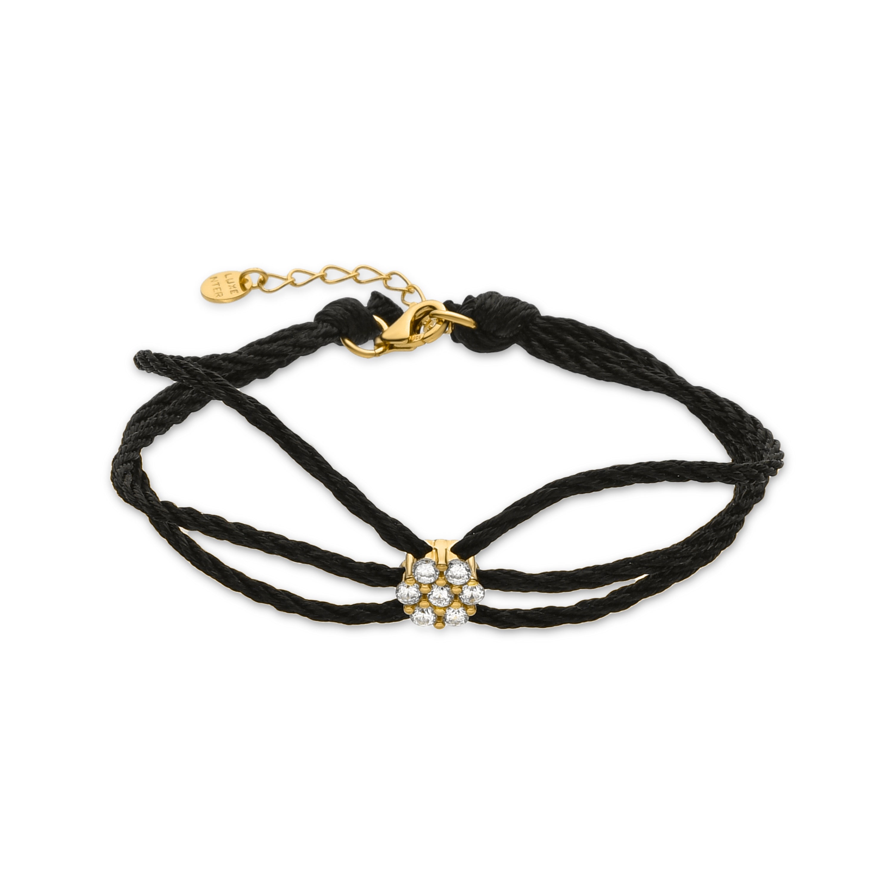 Pulsera de Plata de Ley 925 y Circonita Brillante acabada en oro amarillo 18K - Oris