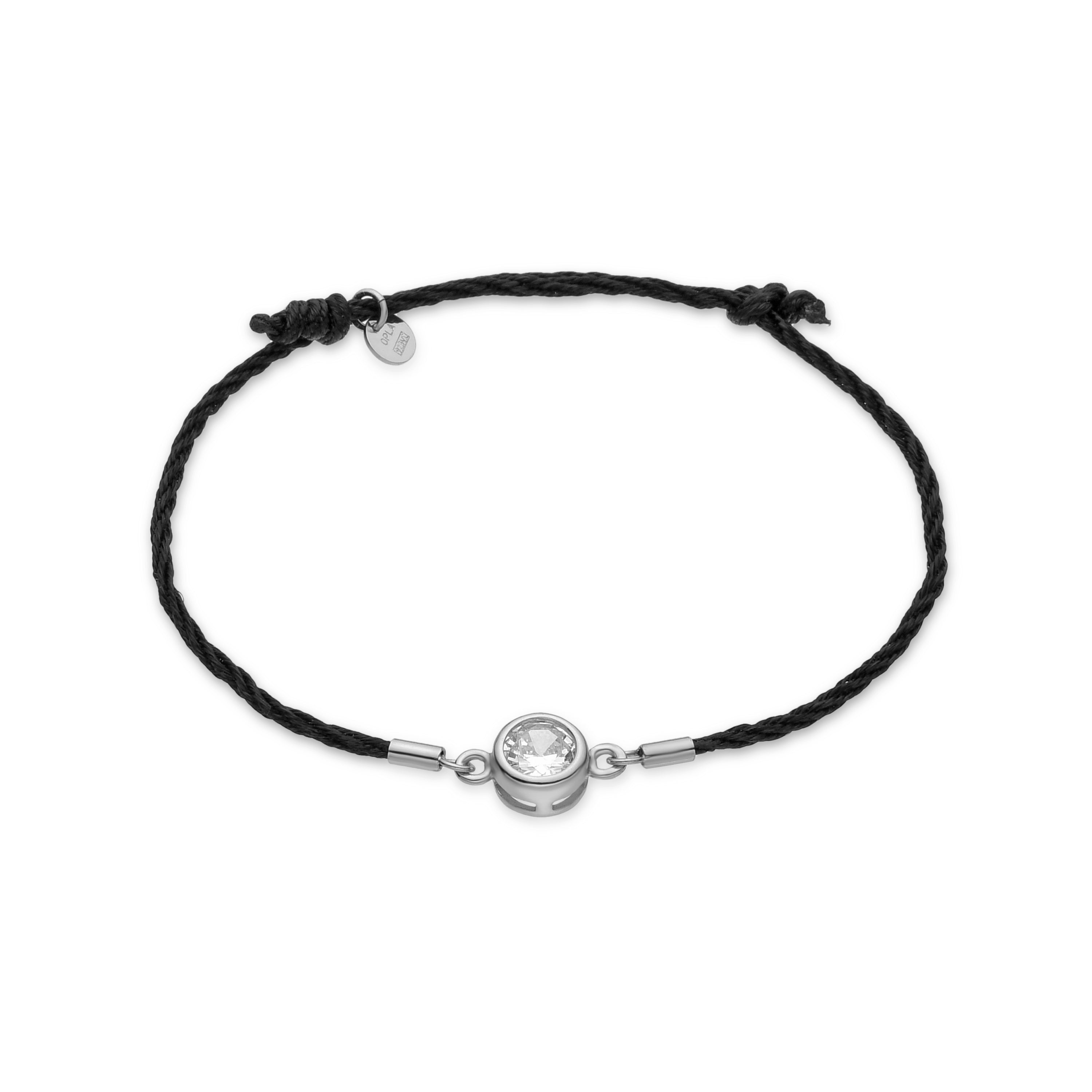 Pulsera de Plata de Ley 925 y Circonita Brillante acabada en rodio - Abresh