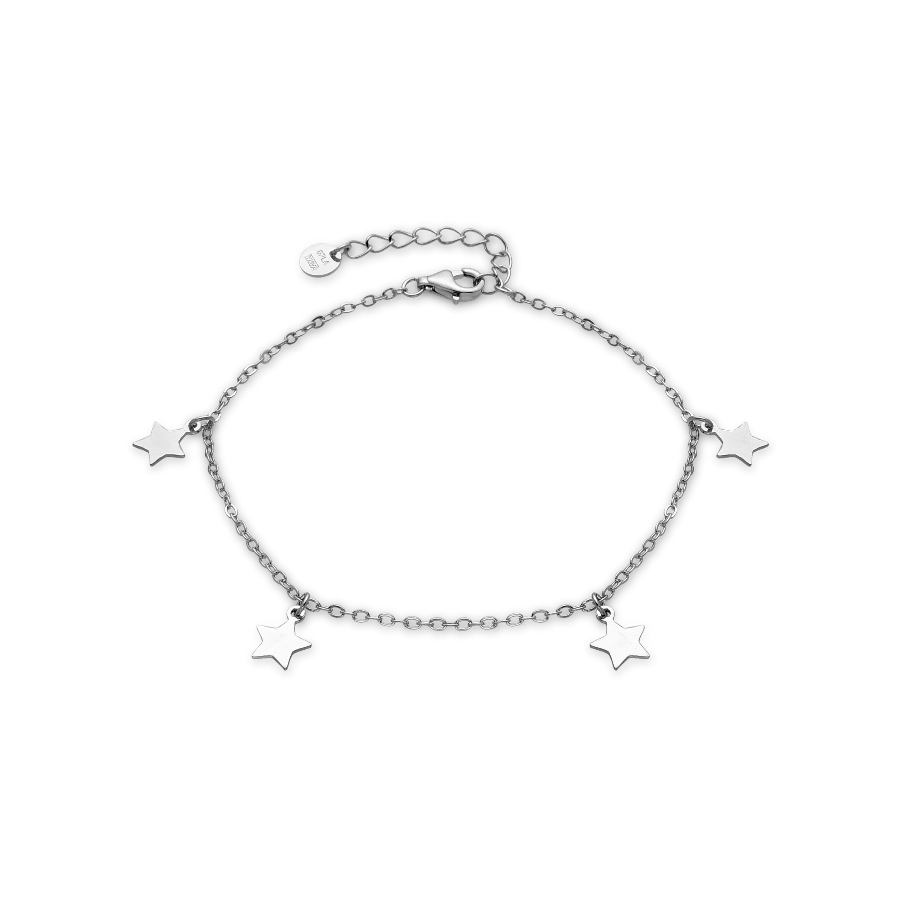 925 Sterling Silver Bracelet with Rhodium Finish - Luskai
