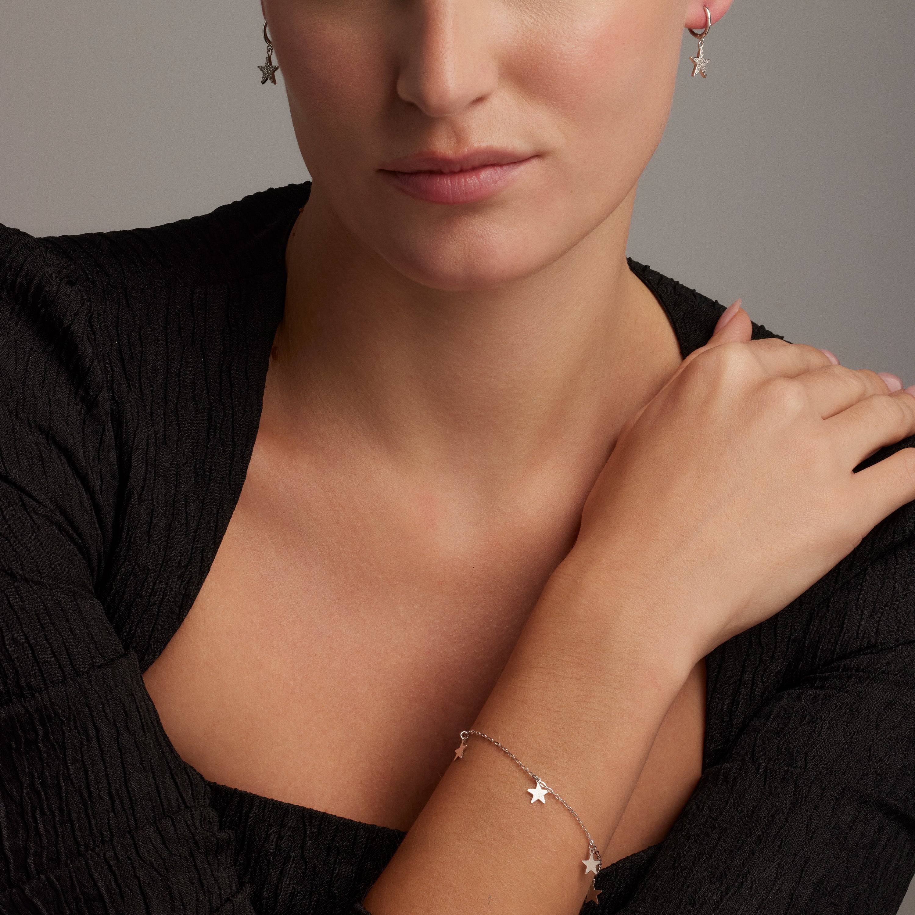 925 Sterling Silver Bracelet with Rhodium Finish - Luskai