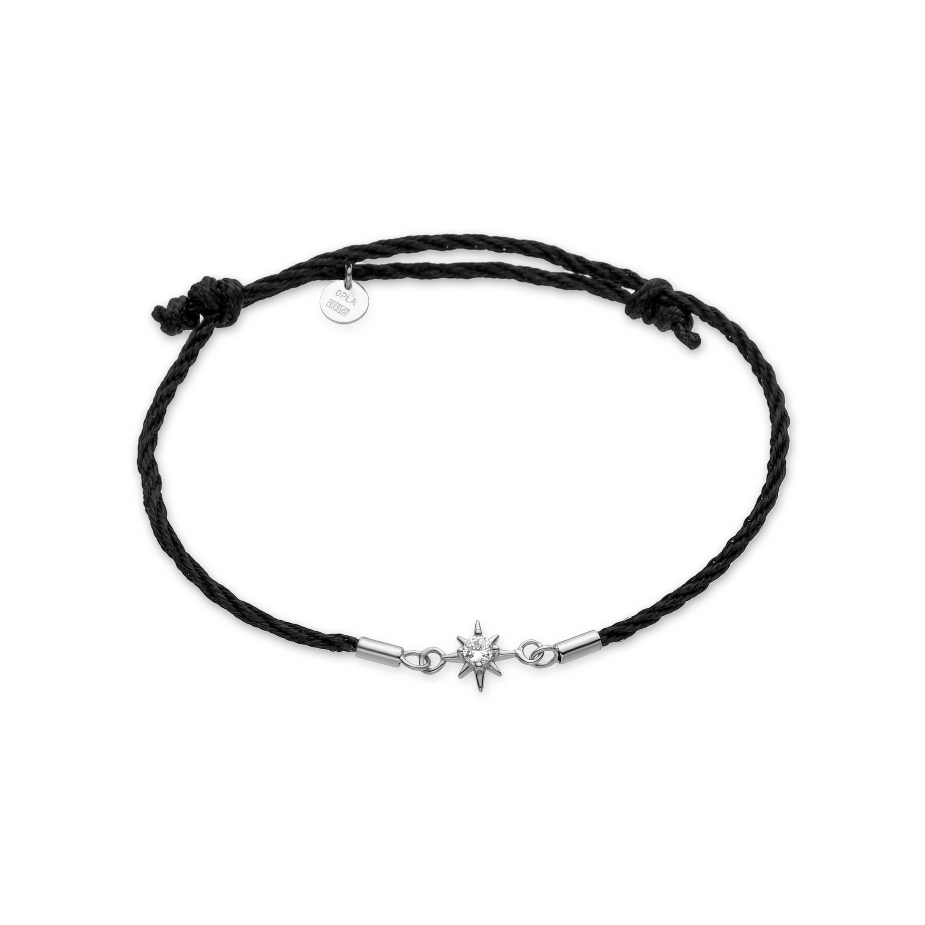 925 Sterling Silver and Brilliant Zirconia Bracelet with Rhodium Finish - Sadril
