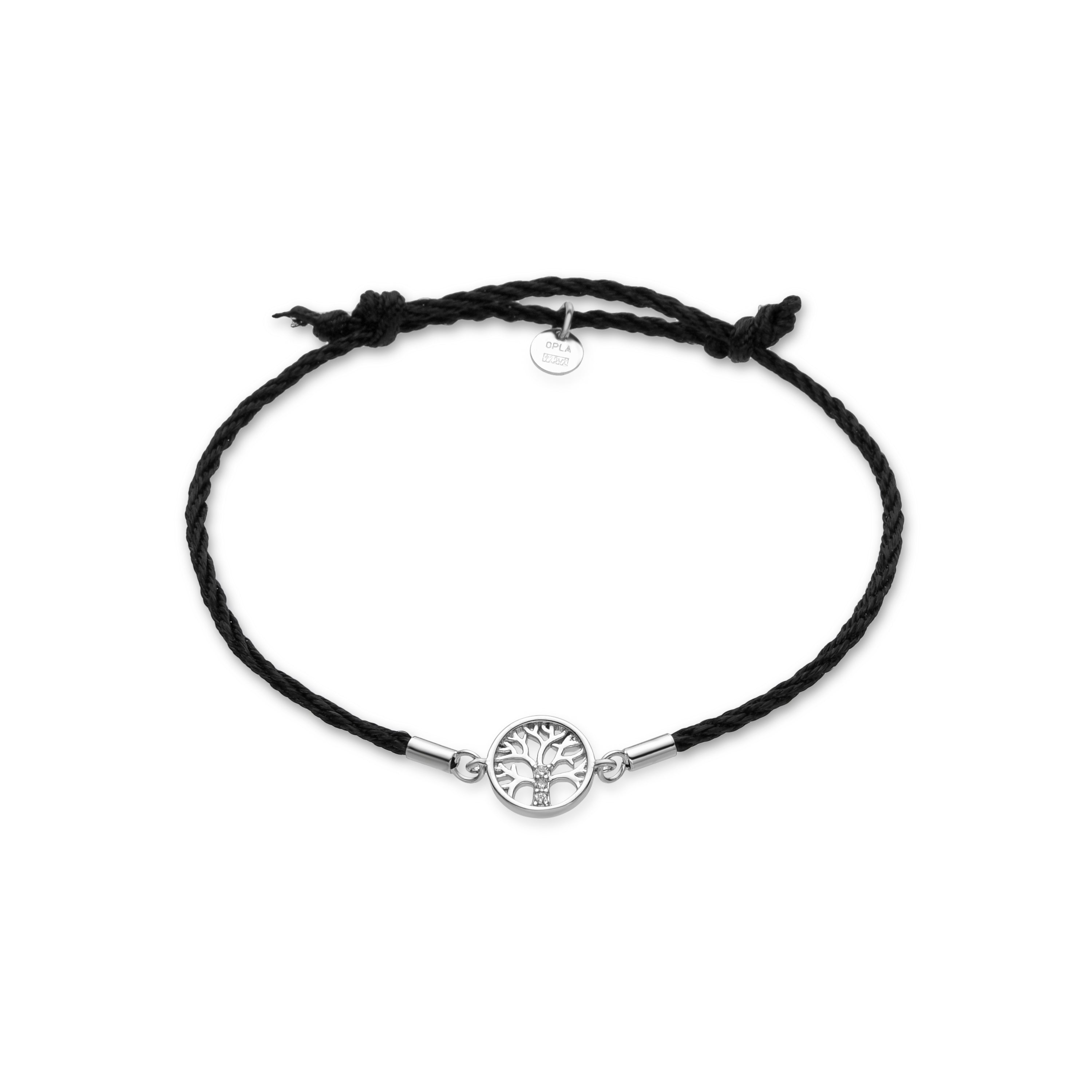 925 Sterling Silver and Brilliant Zirconia Bracelet with Rhodium Finish - Ganvi