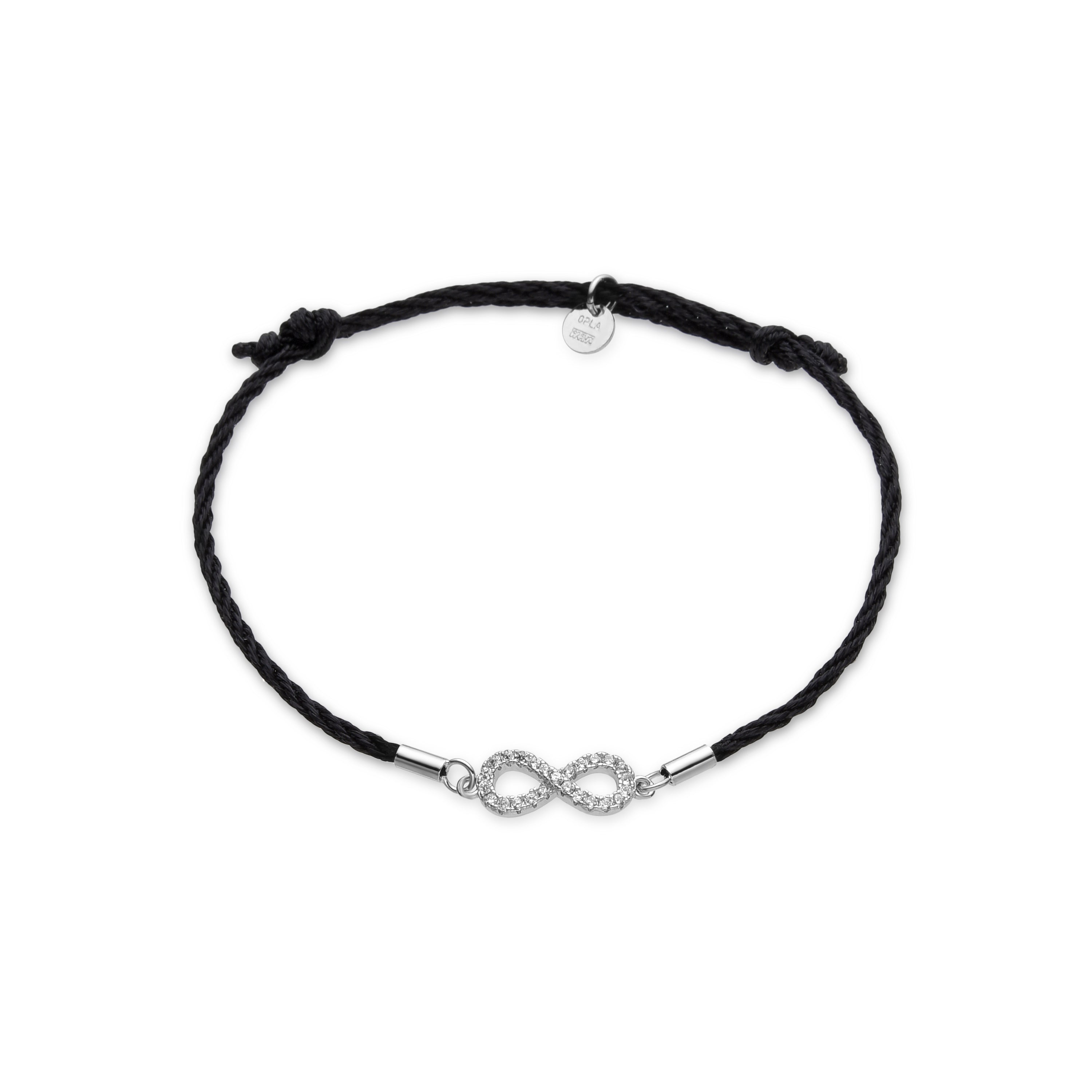 925 Sterling Silver and Brilliant Zirconia Bracelet with Rhodium Finish - Ganvi