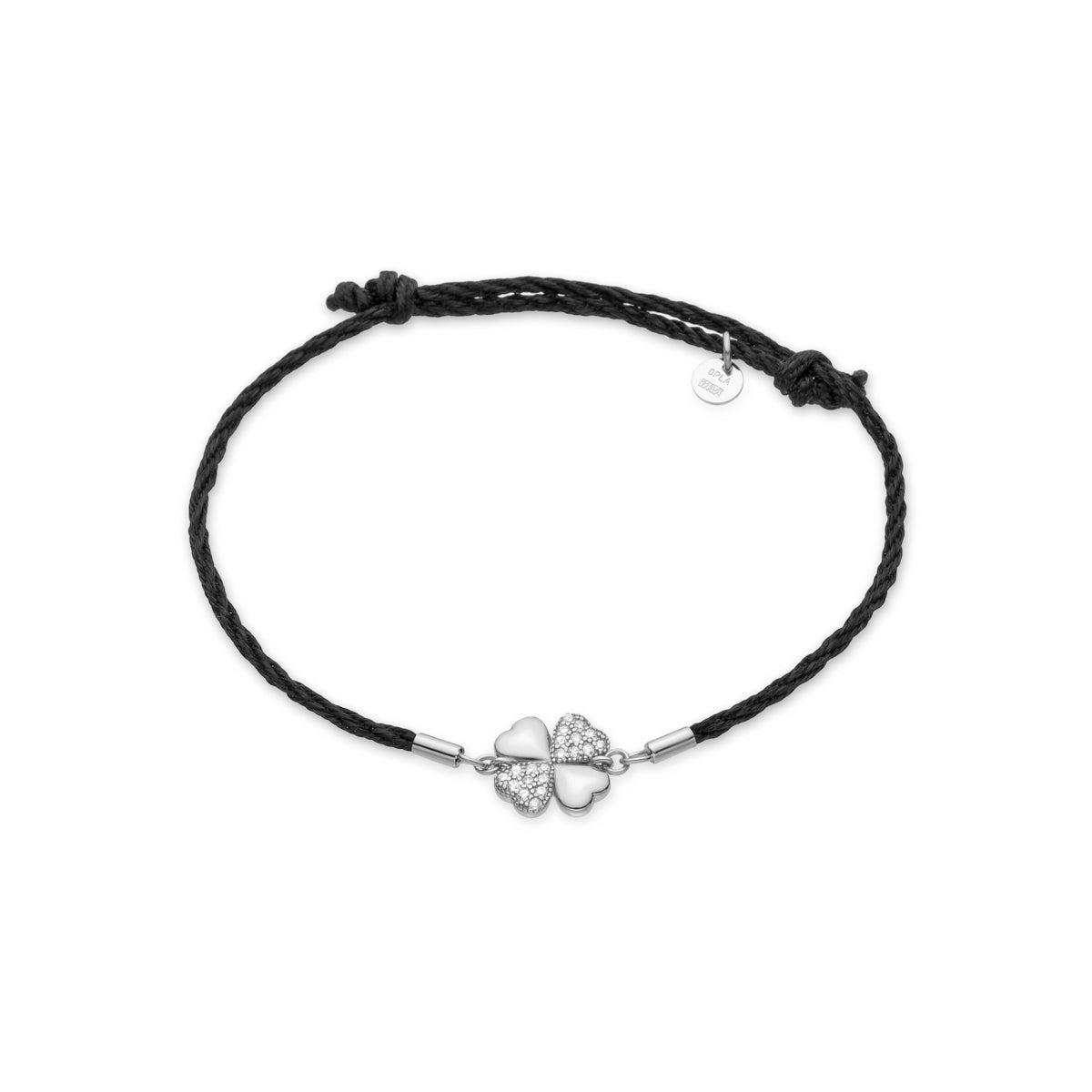 925 Sterling Silver and Brilliant Zirconia Bracelet with Rhodium Finish - Umsa