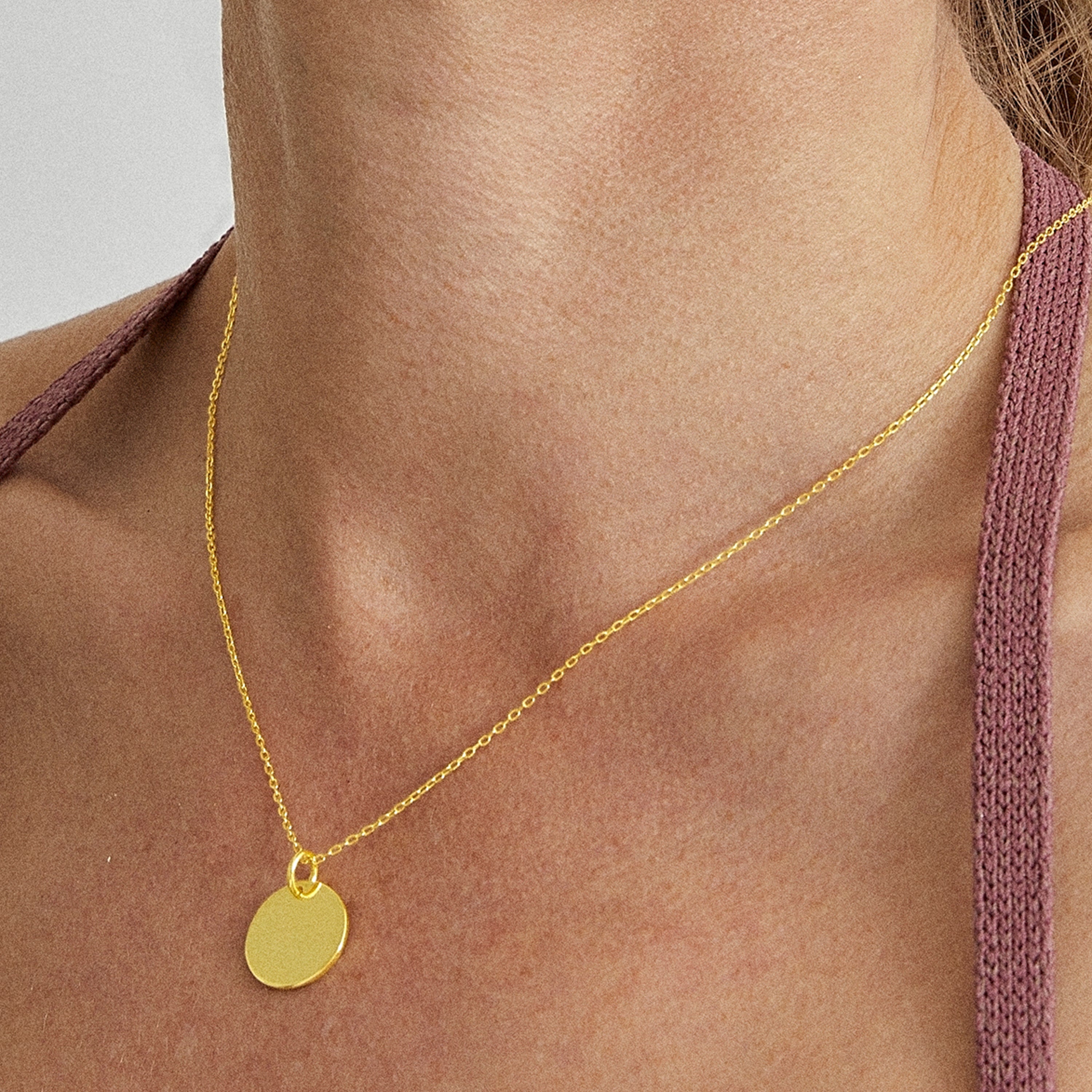 Colar de prata de lei 925 com acabamento em ouro amarelo 18K - Meu Sol
