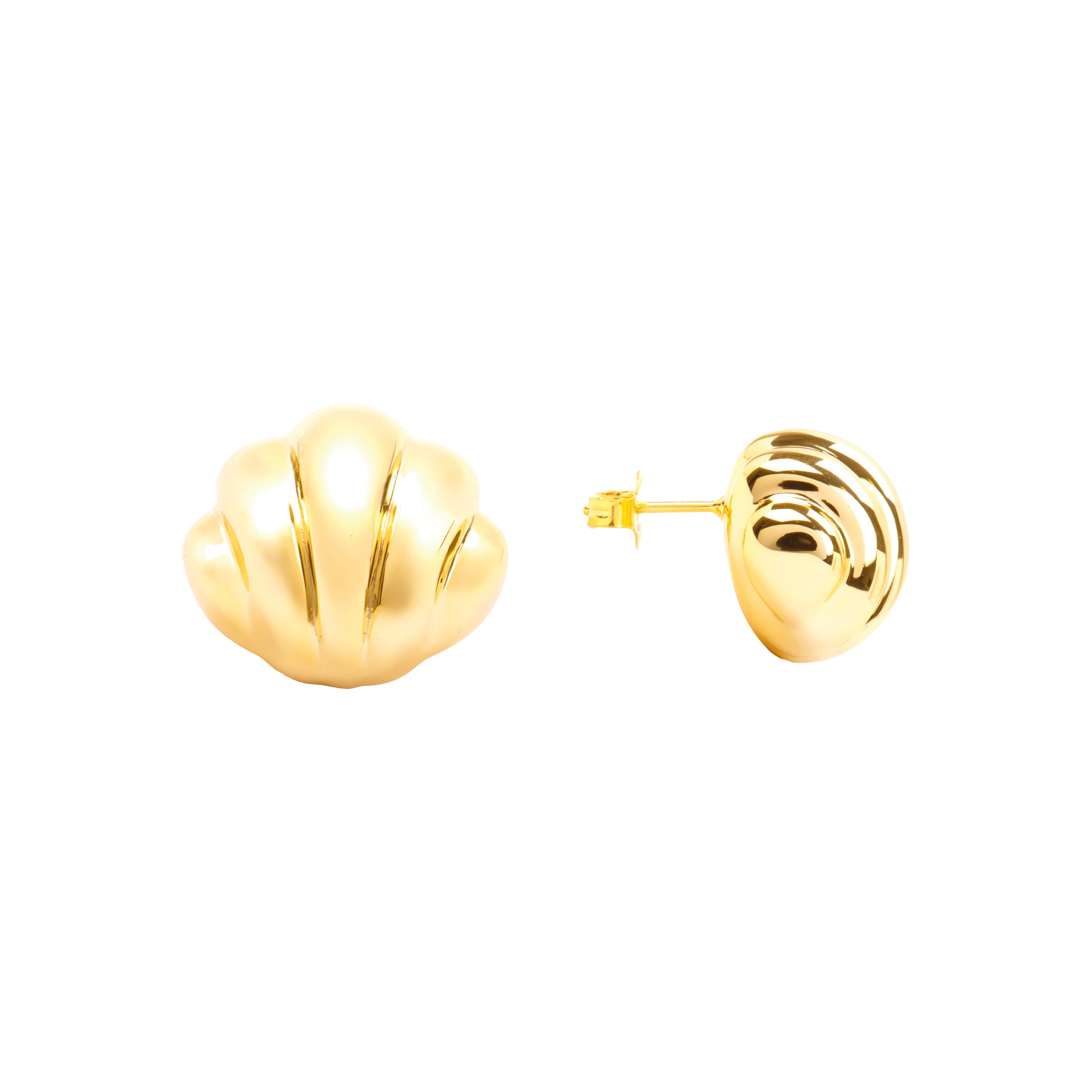 Brincos de Prata 925 com banho de ouro 18k - Myce