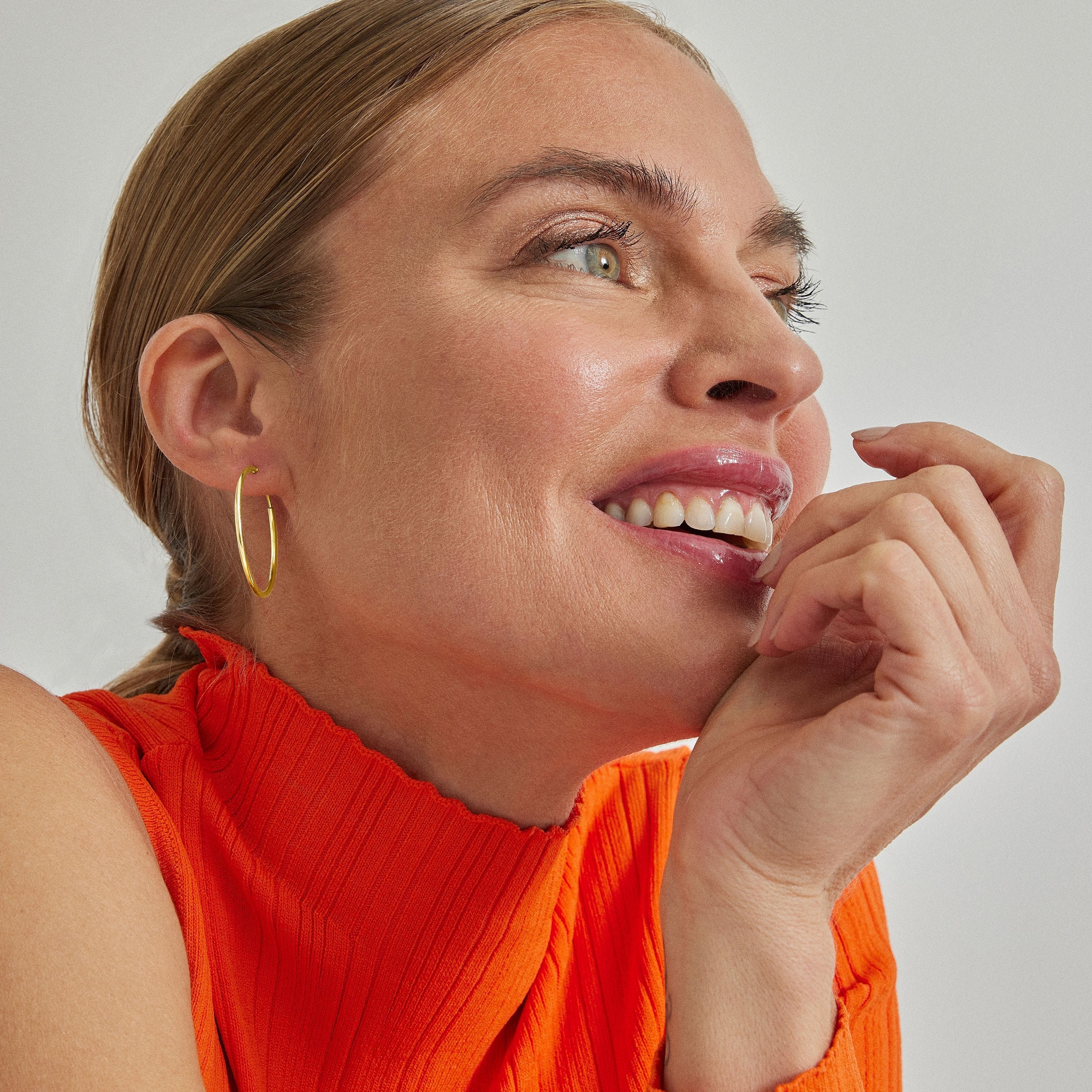 Pendientes de Plata de Ley 925 acabados en oro amarillo 18K - Essential