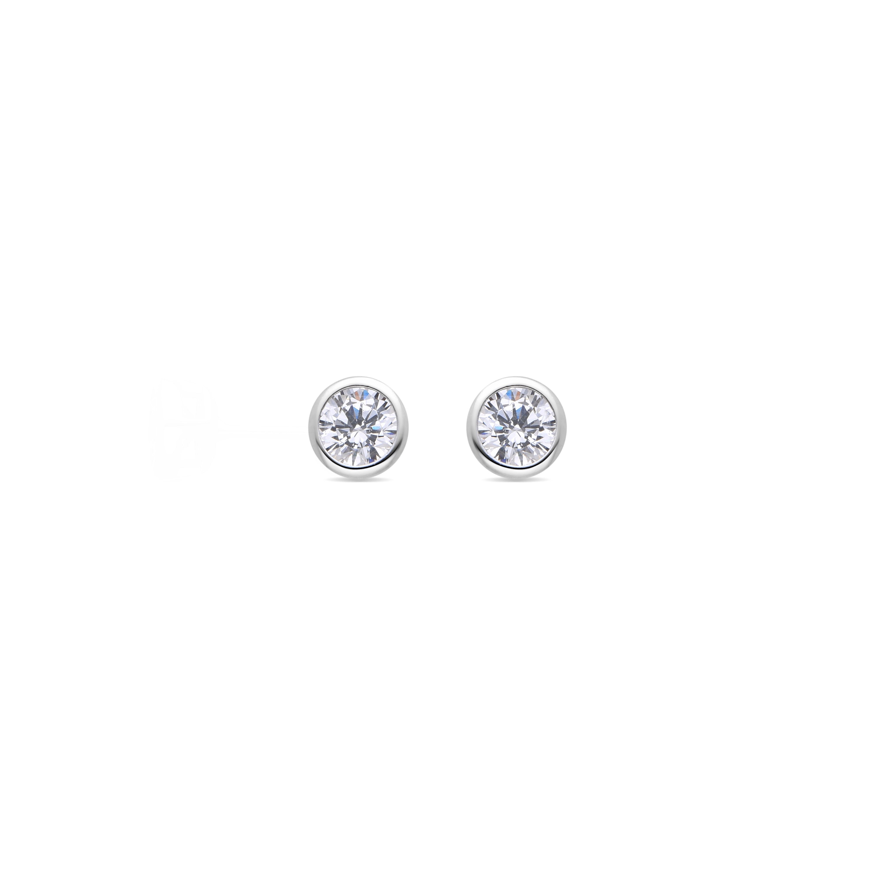 Pendientes de Plata de Ley 925 con Circonita Brillante acabados en rodio - Redder