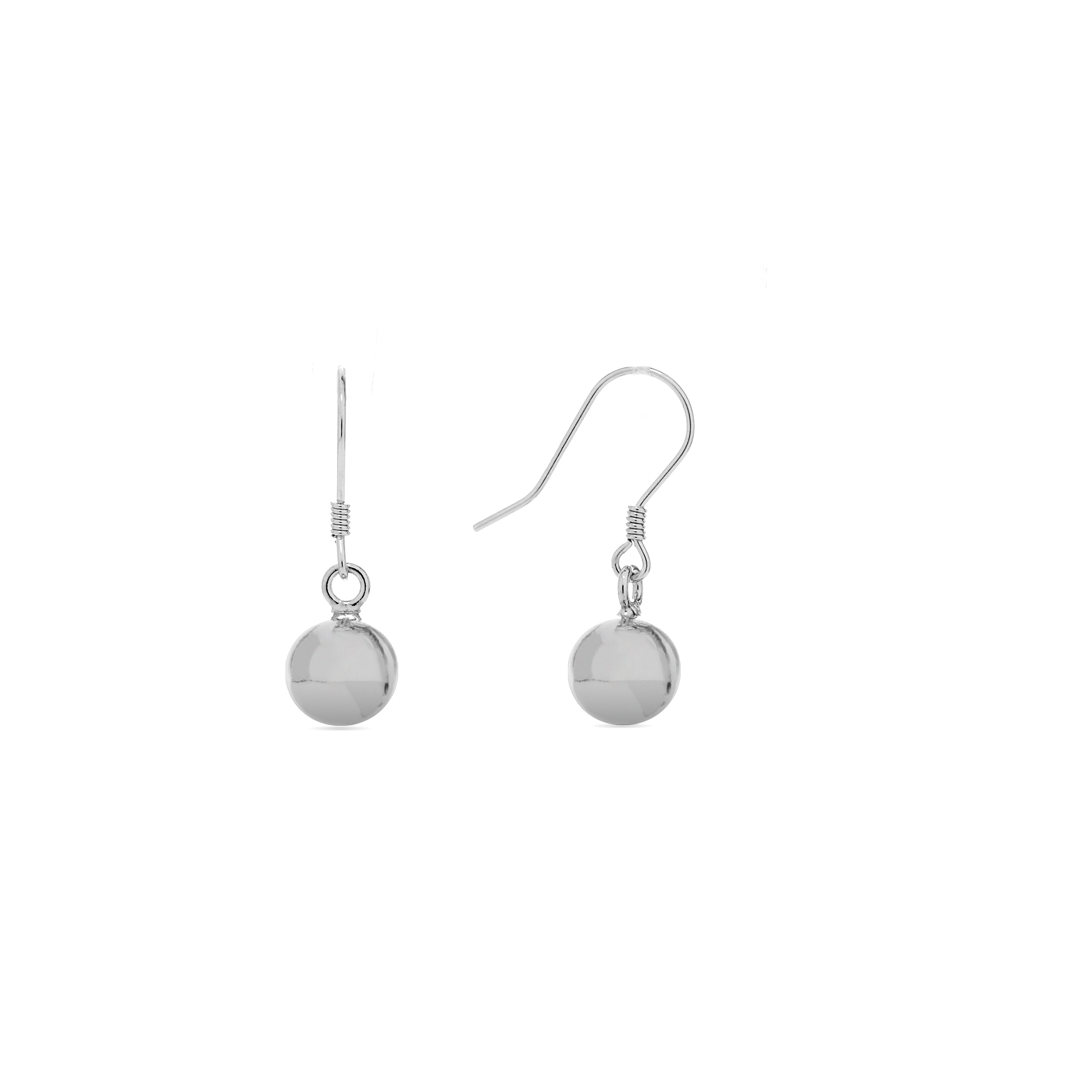 925 Sterling Silver Earrings with Rhodium Finish - Geel