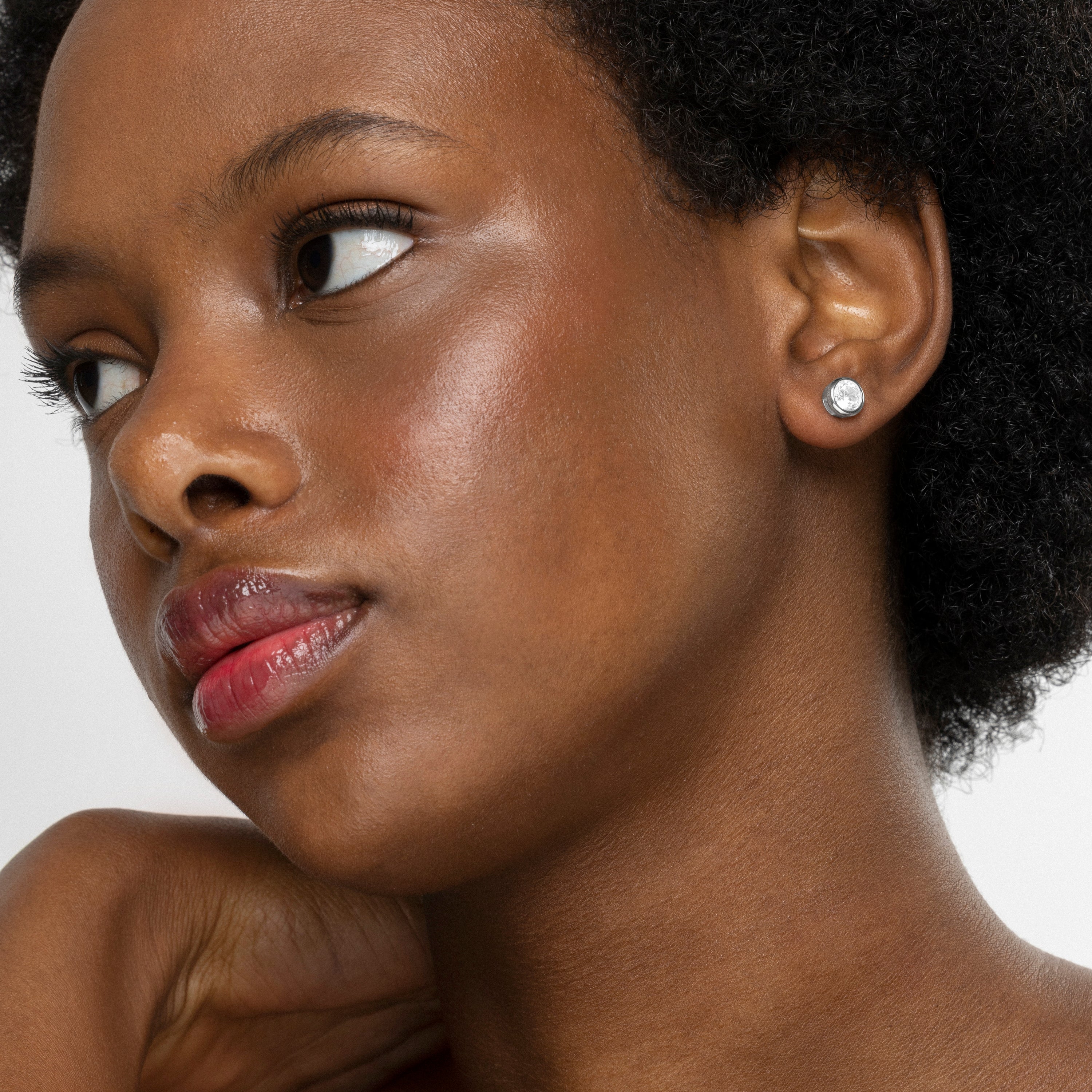 925 Sterling Silver Earrings with Rhodium-Plated Brilliant Zirconia - Imrak