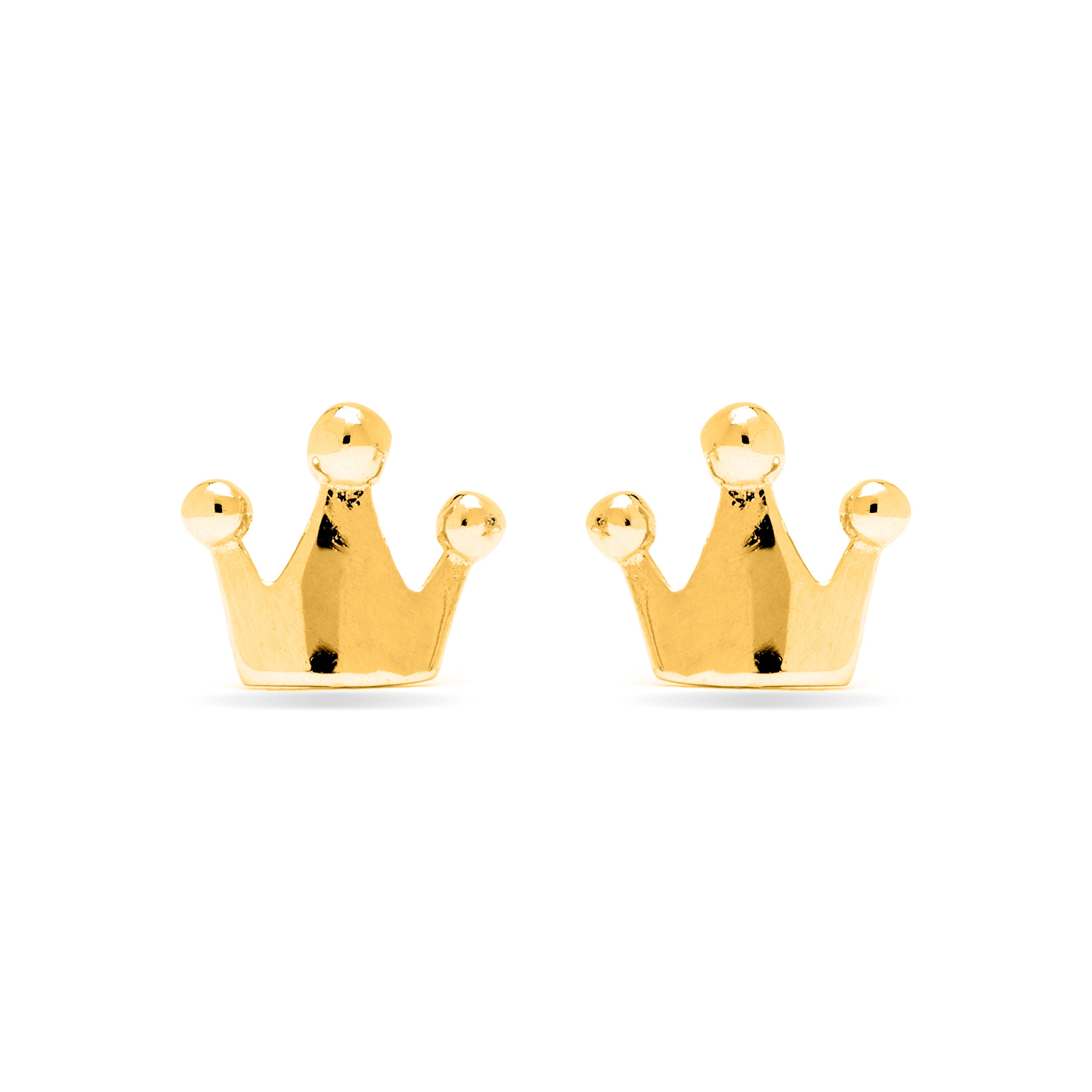 925 Sterling Silver Earrings with 18K Yellow Gold Finish - Shika