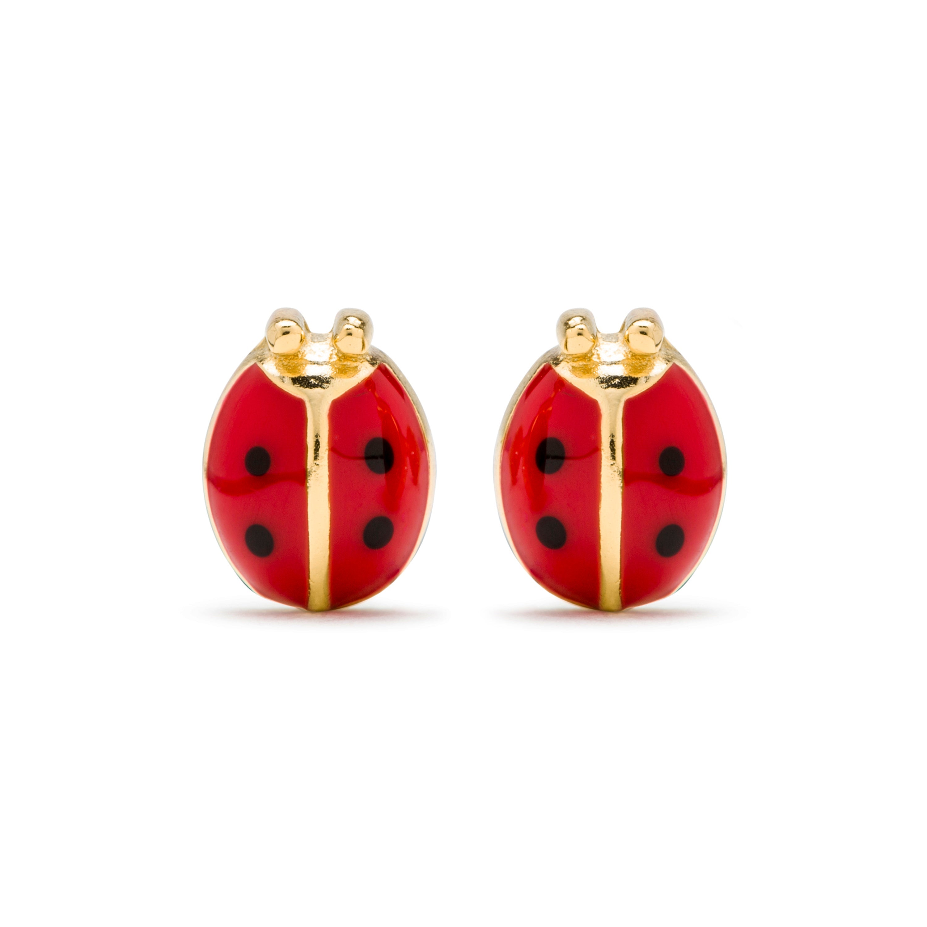 925 Sterling Silver Earrings with 18K Yellow Gold Finish - Nenon