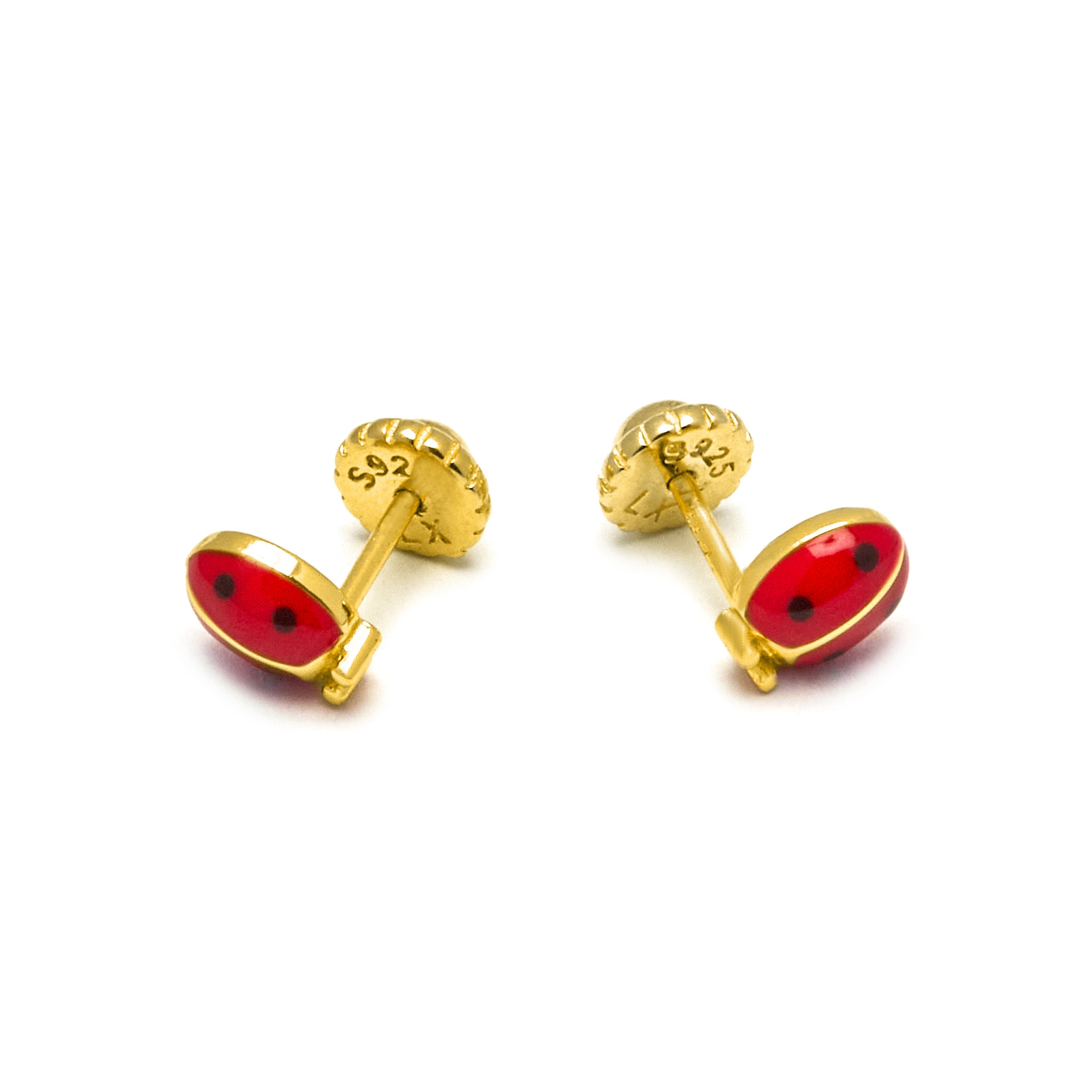 Brincos em Prata 925 com acabamento em ouro amarelo 18K - Nenon