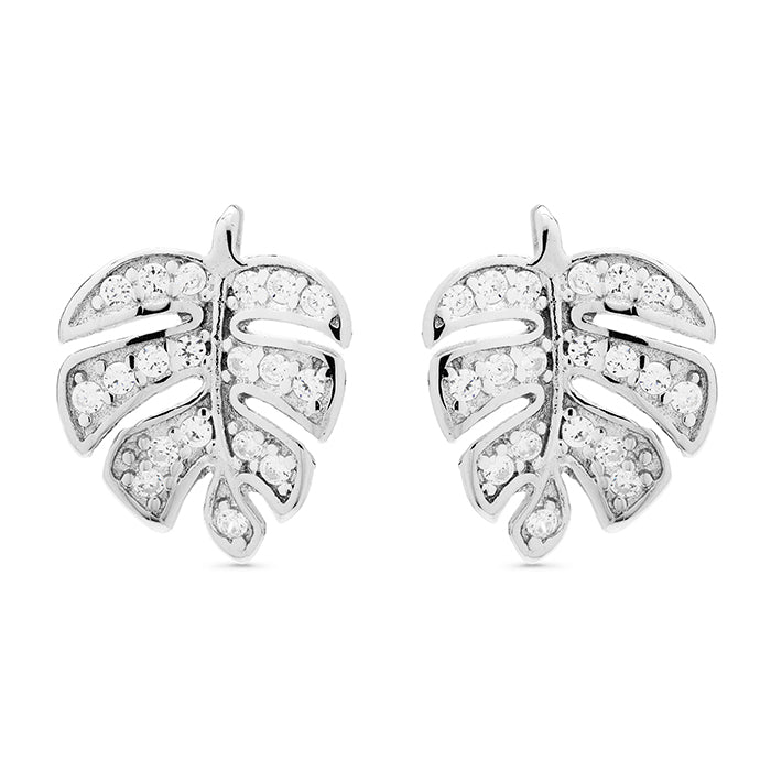 Pendientes de Plata de Ley 925 con Circonita Brillante acabados en rodio - Winethor