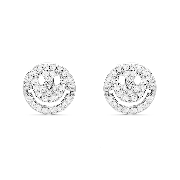 Pendientes de Plata de Ley 925 con Circonita Brillante acabados en rodio - Ceolald