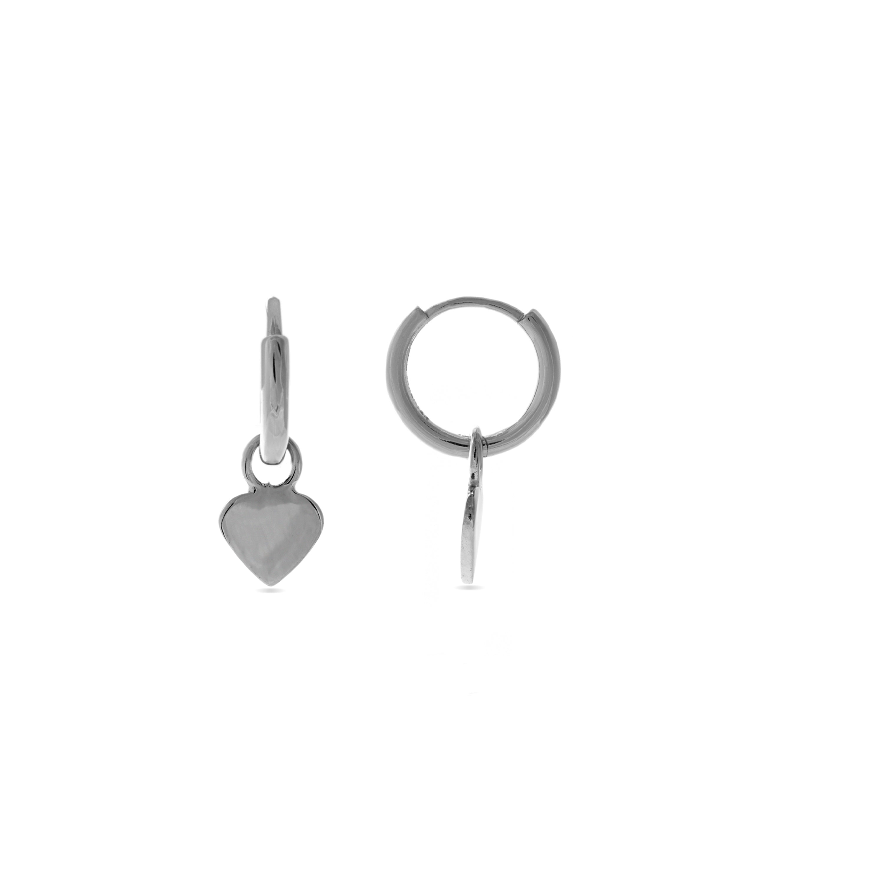 925 Sterling Silver Earrings with Rhodium Finish - Edear