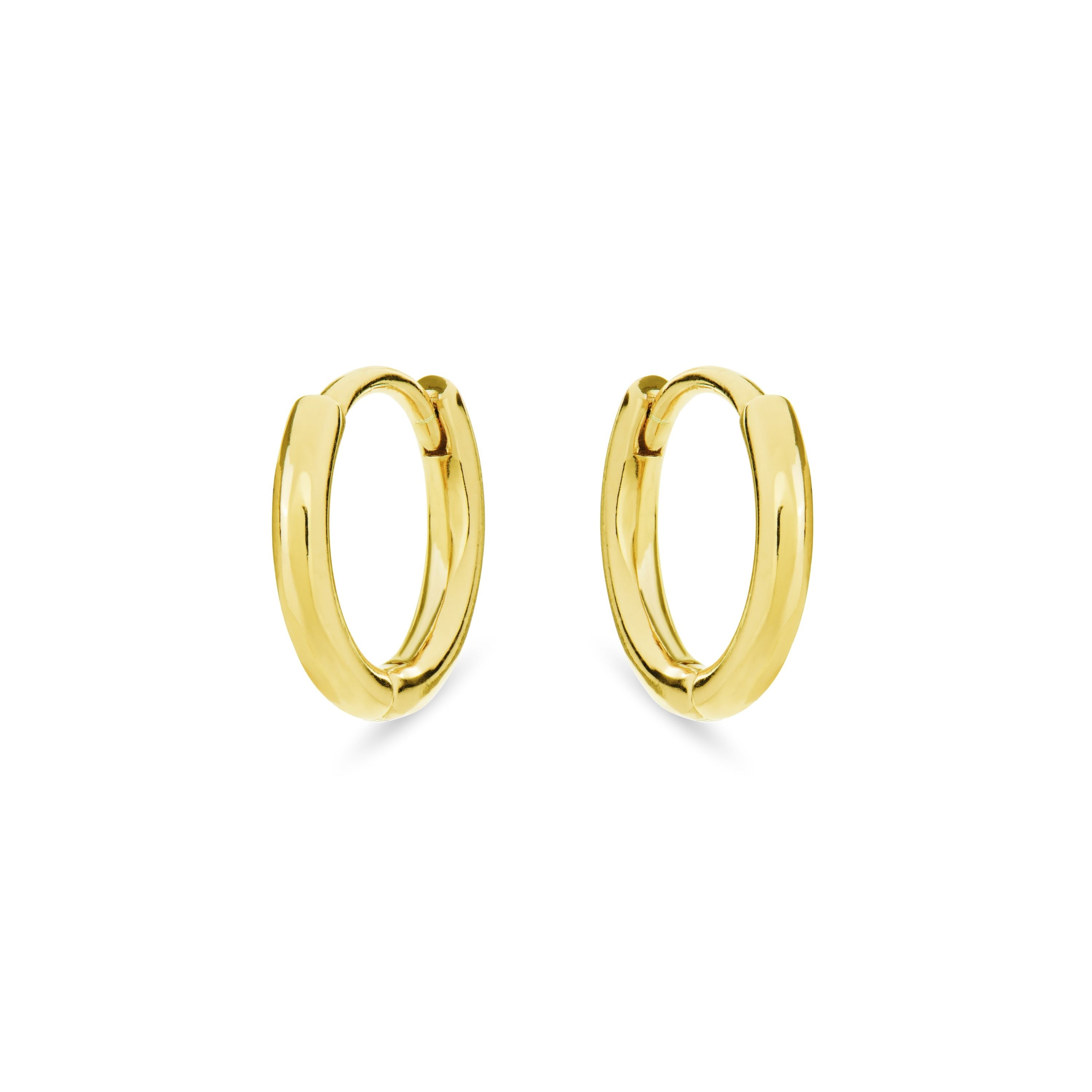 925 Sterling Silver Earrings with 18K Yellow Gold Finish - Edum