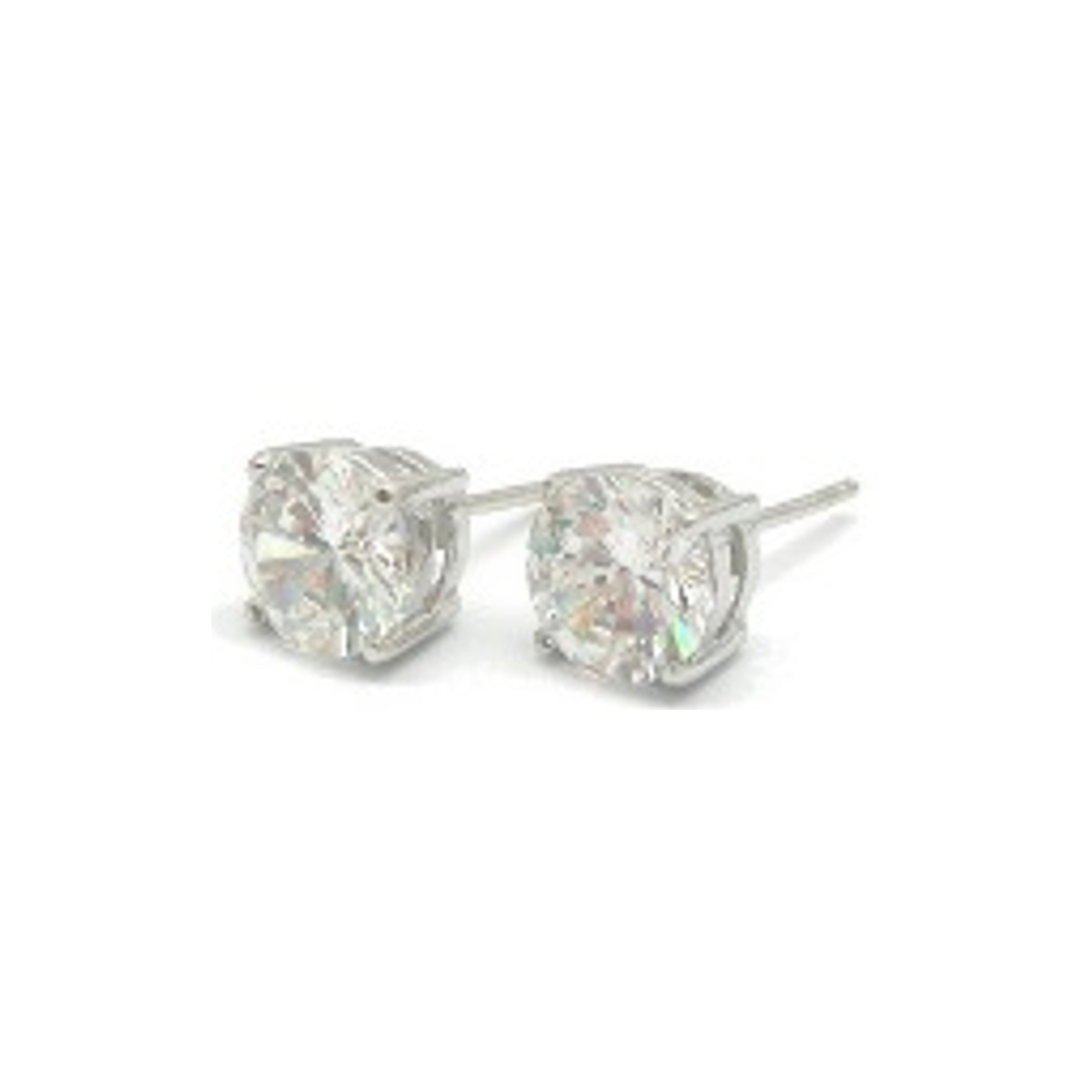 Pendientes de Plata de Ley 925 con Circonita Brillante acabados en rodio - Weriel