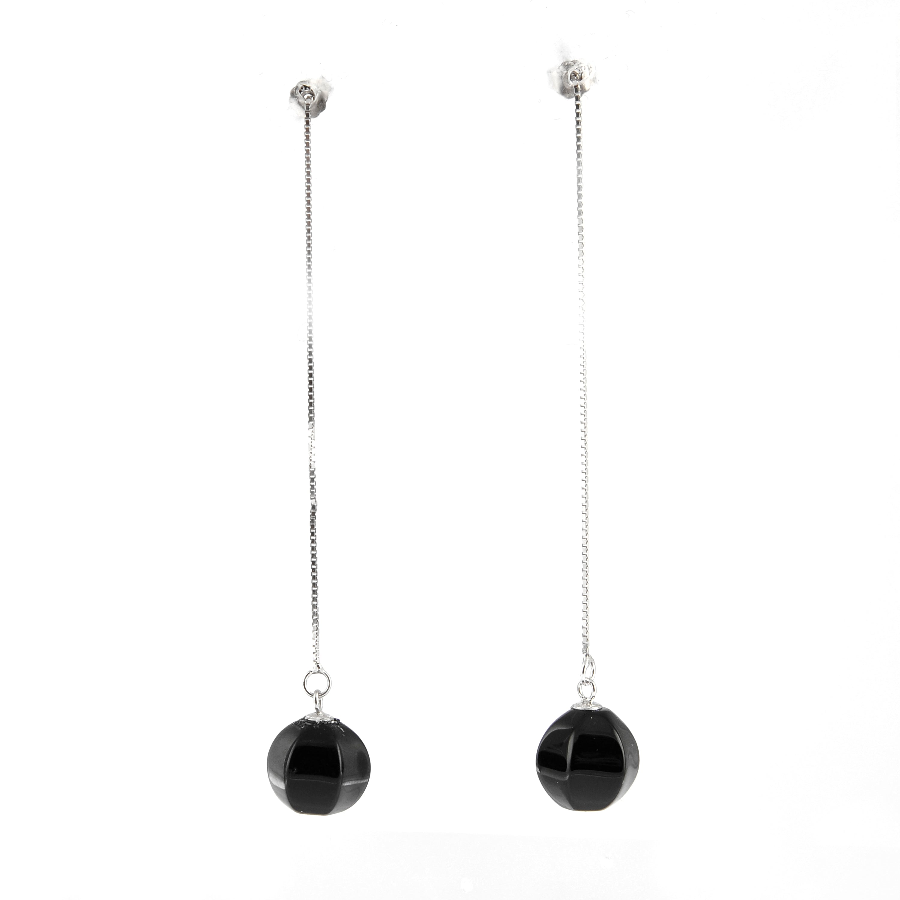 Pendientes de Plata de Ley 925 con Cuarzo Hidrotermal Multicolor acabados en rodio - Kiarik