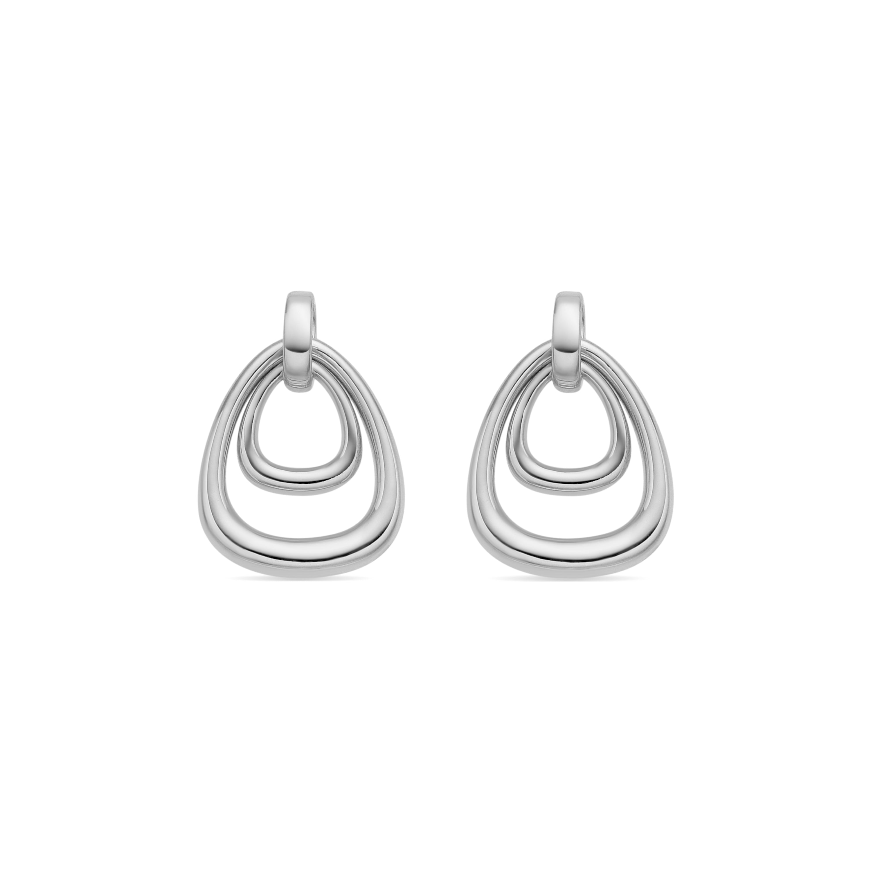 925 Sterling Silver Earrings with Rhodium Finish - Almiol