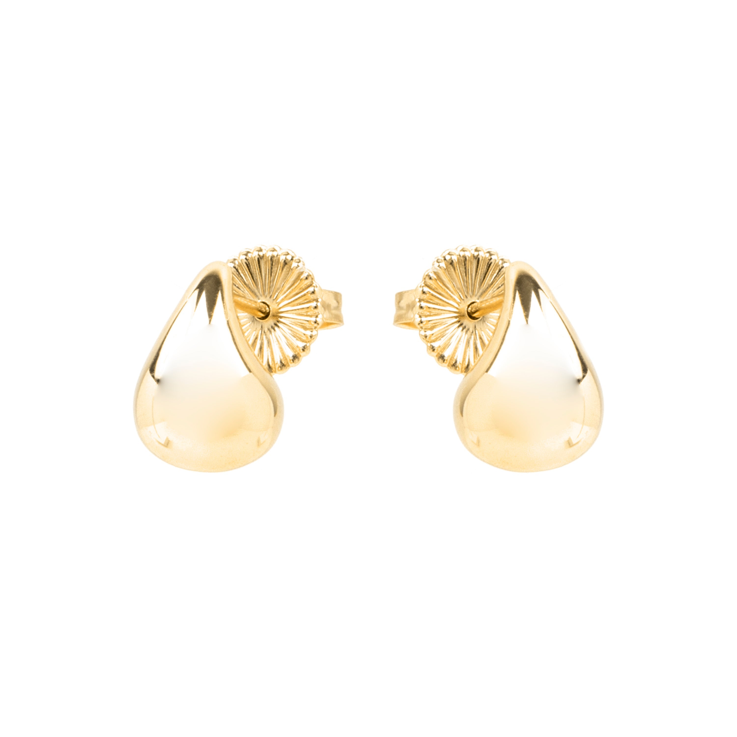 925 Sterling Silver and 18k Yellow Gold Finish Earrings - Goazar
