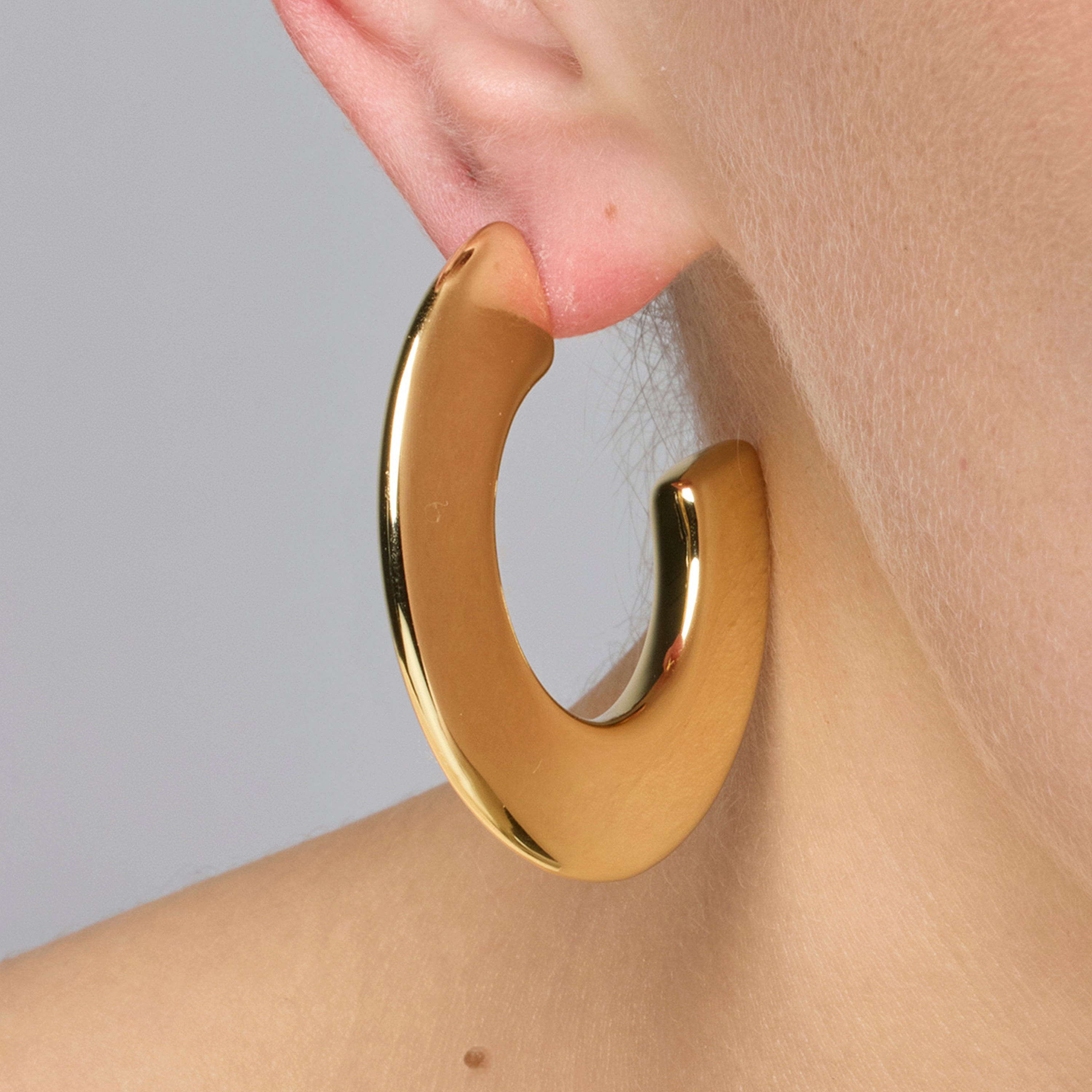 925 Sterling Silver Earrings with 18k Yellow Gold Finish - Likol