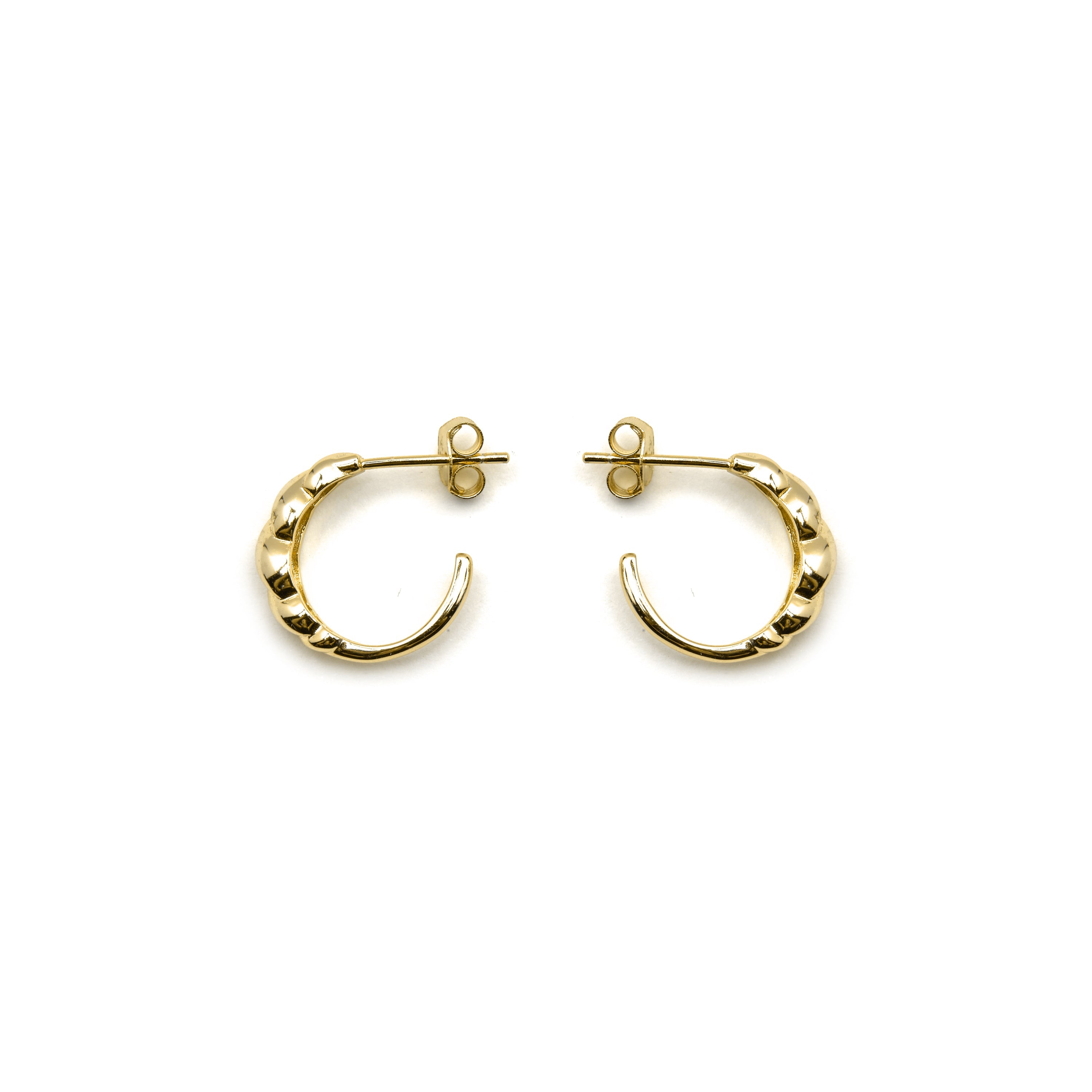 925 Sterling Silver Earrings with 18K Gold Finish - Gilsi