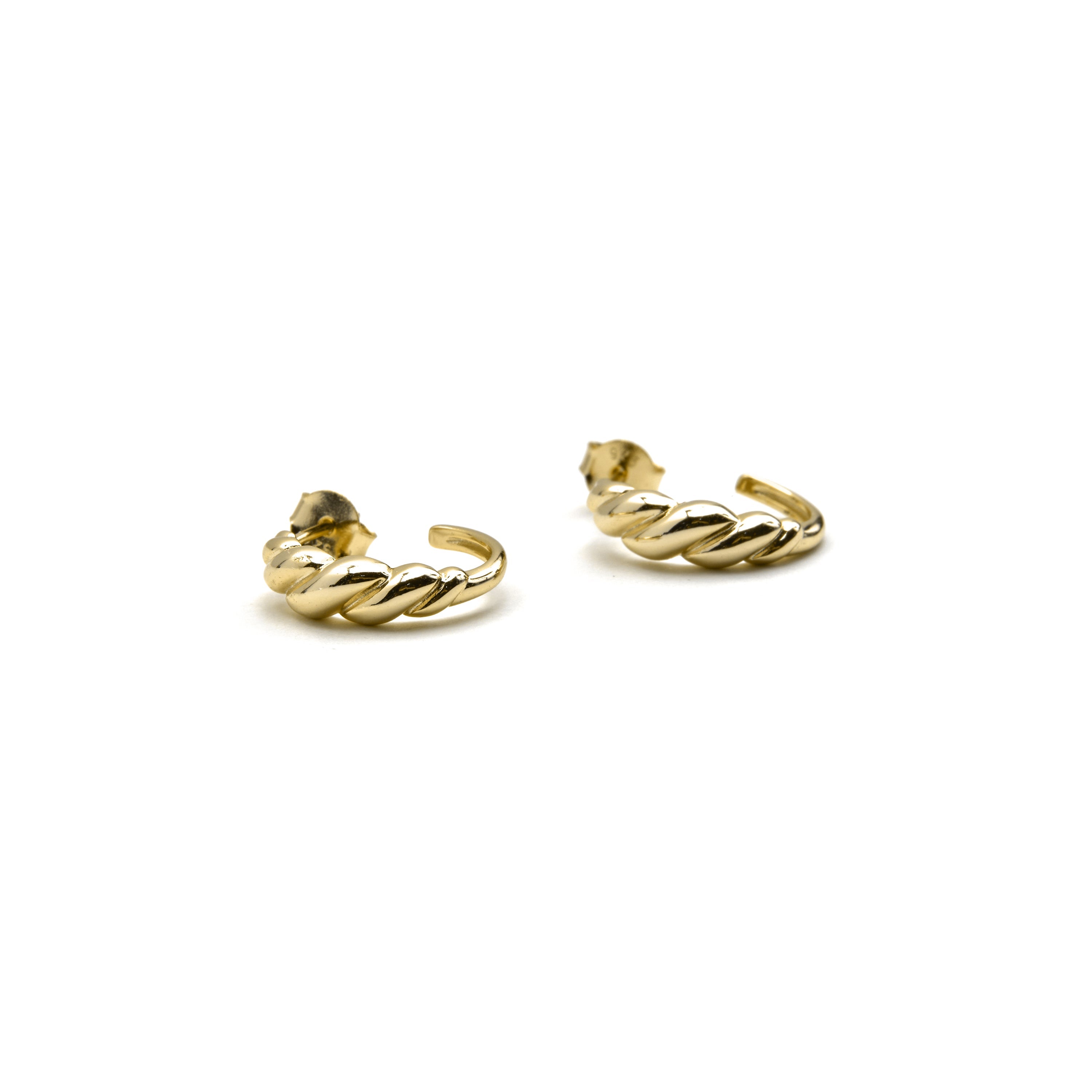 925 Sterling Silver Earrings with 18K Gold Finish - Gilsi