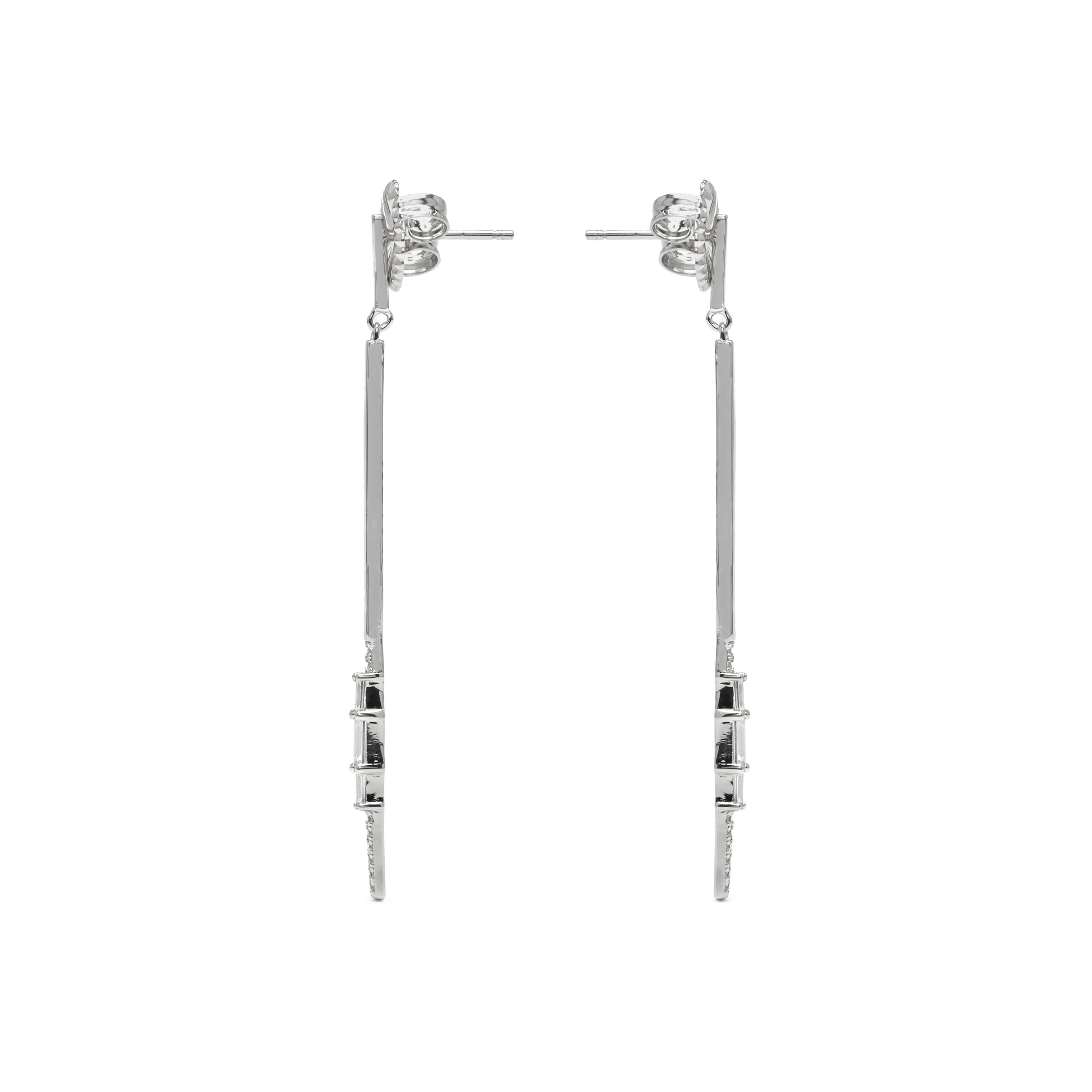 Sterling Silver 925 and Brilliant Zirconia Rhodium-Plated Earrings - Puca