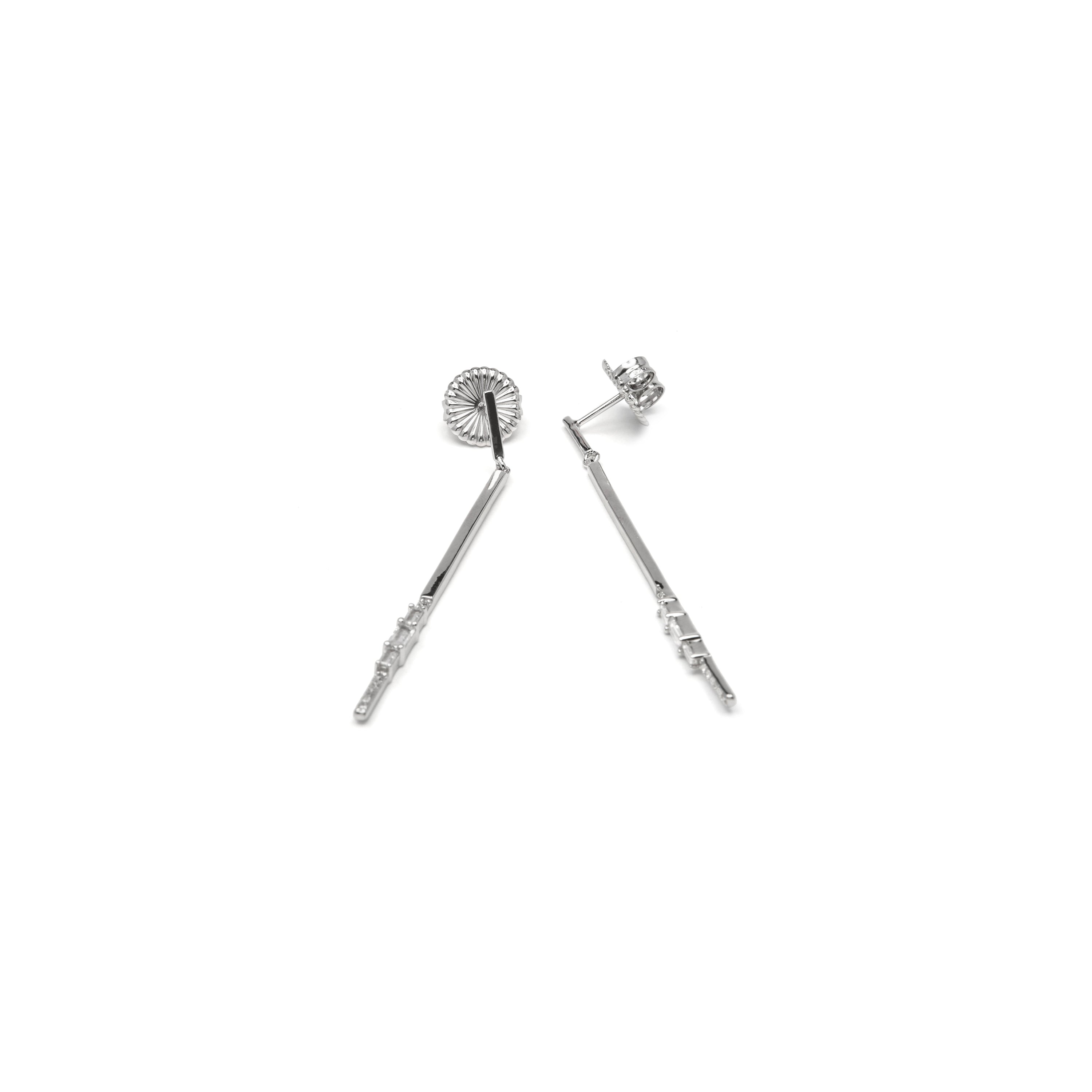 Sterling Silver 925 and Brilliant Zirconia Rhodium-Plated Earrings - Puca