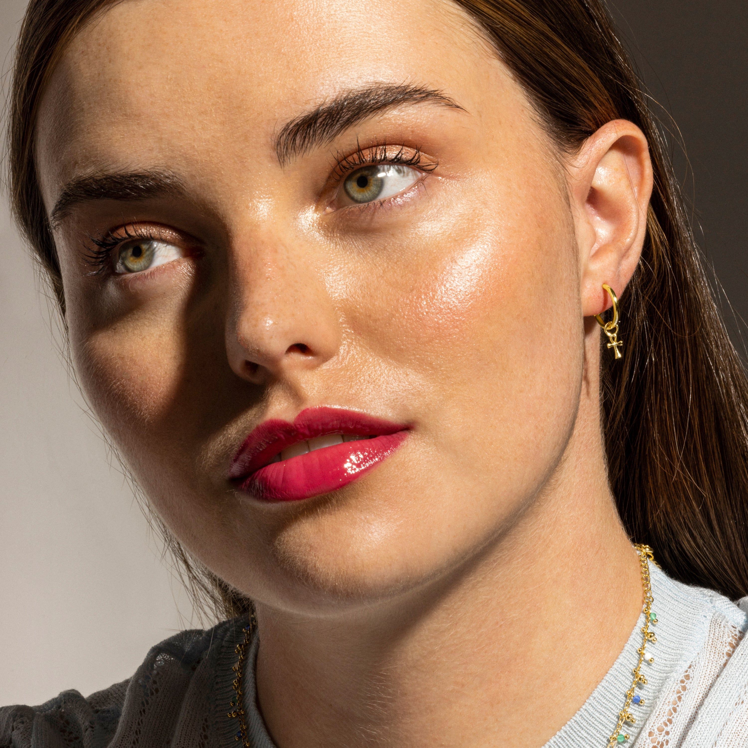 925 Sterling Silver Earrings with 18K Gold Finish - Kalau