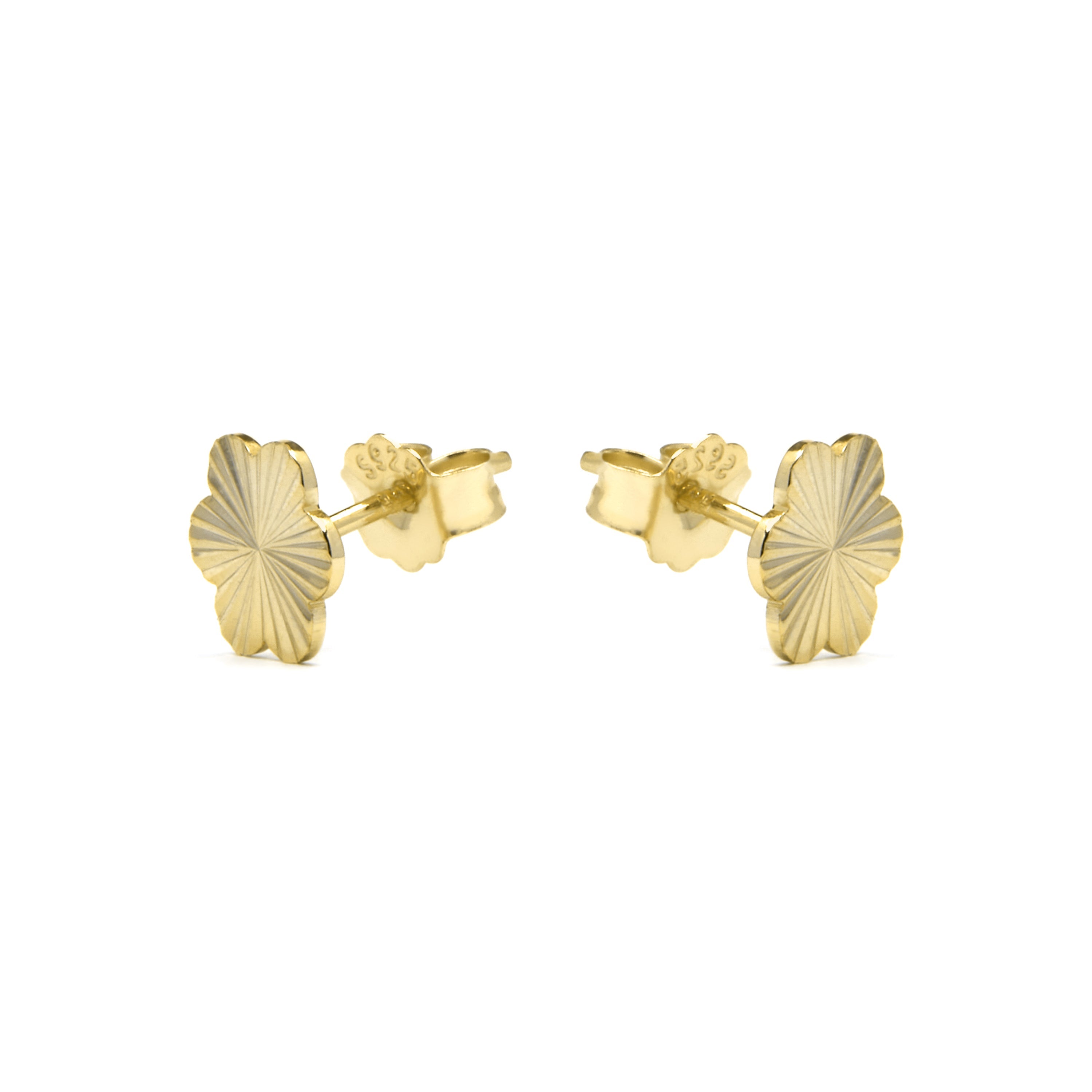 Pendientes de Plata de Ley 925 acabado oro amarillo de 18k - Vorha
