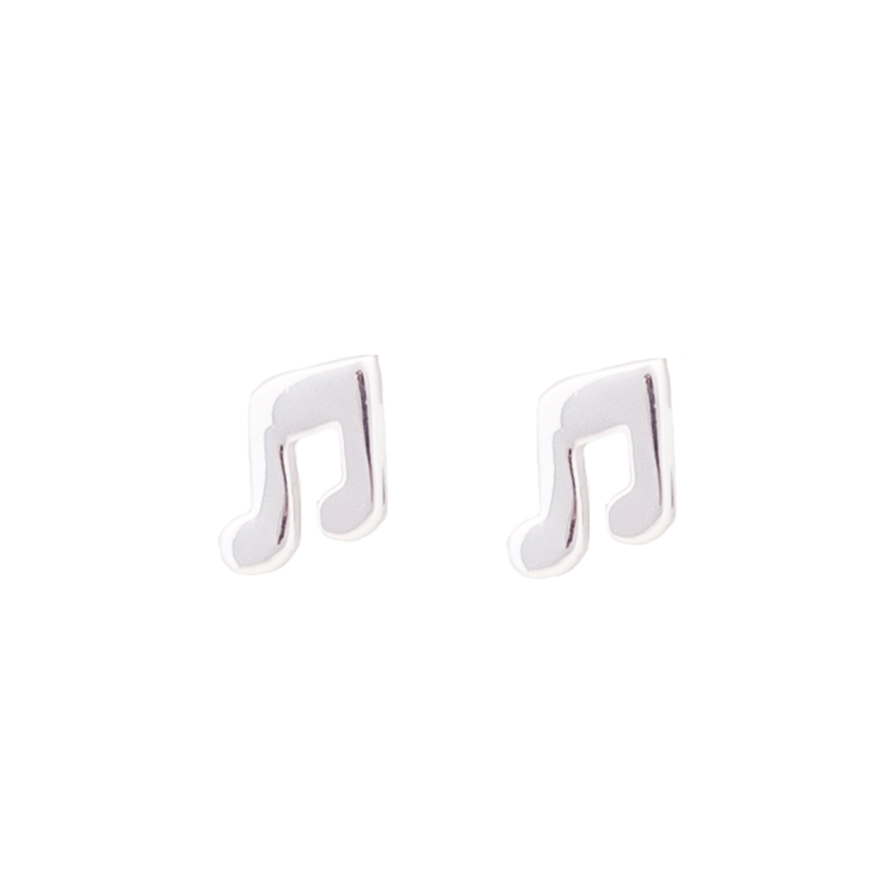 925 Sterling Silver Earrings with Rhodium Finish - Essential