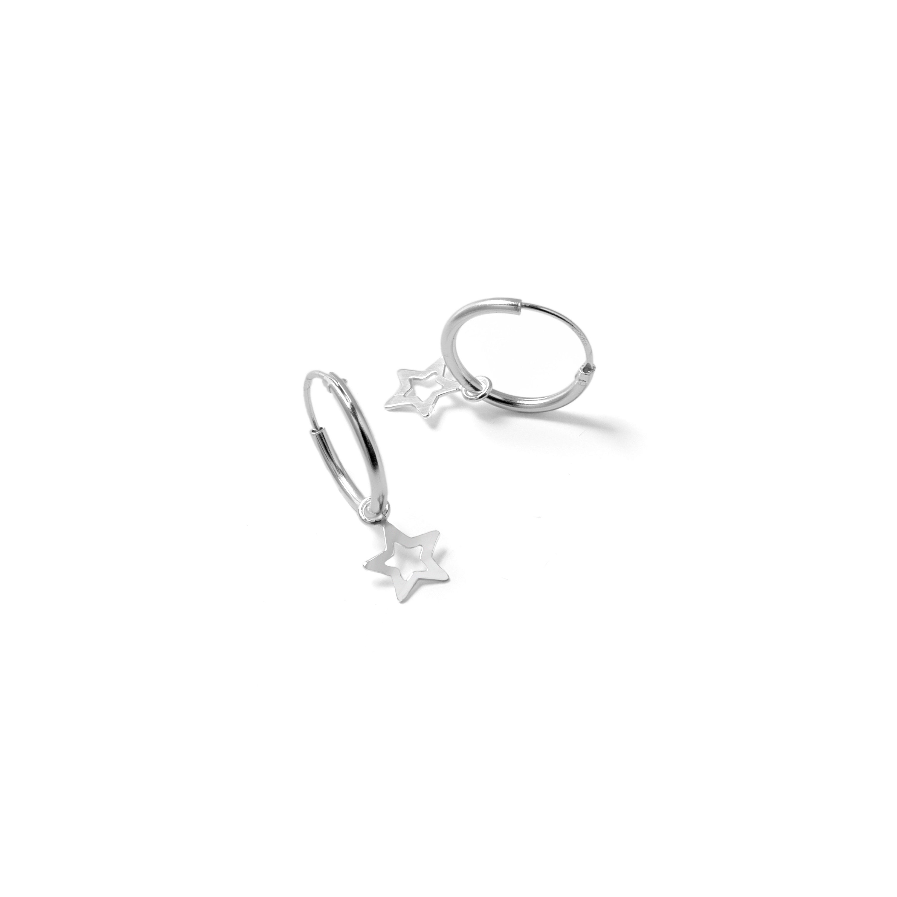Pendientes de Plata de Ley 925 acabados en rodio - Essential