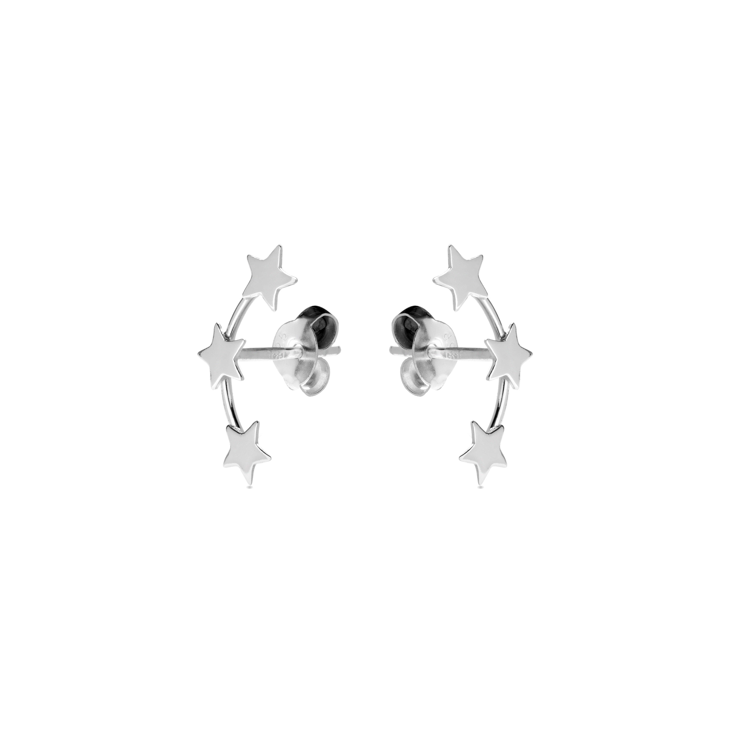 Pendientes de Plata de Ley 925 acabados en rodio - Essential