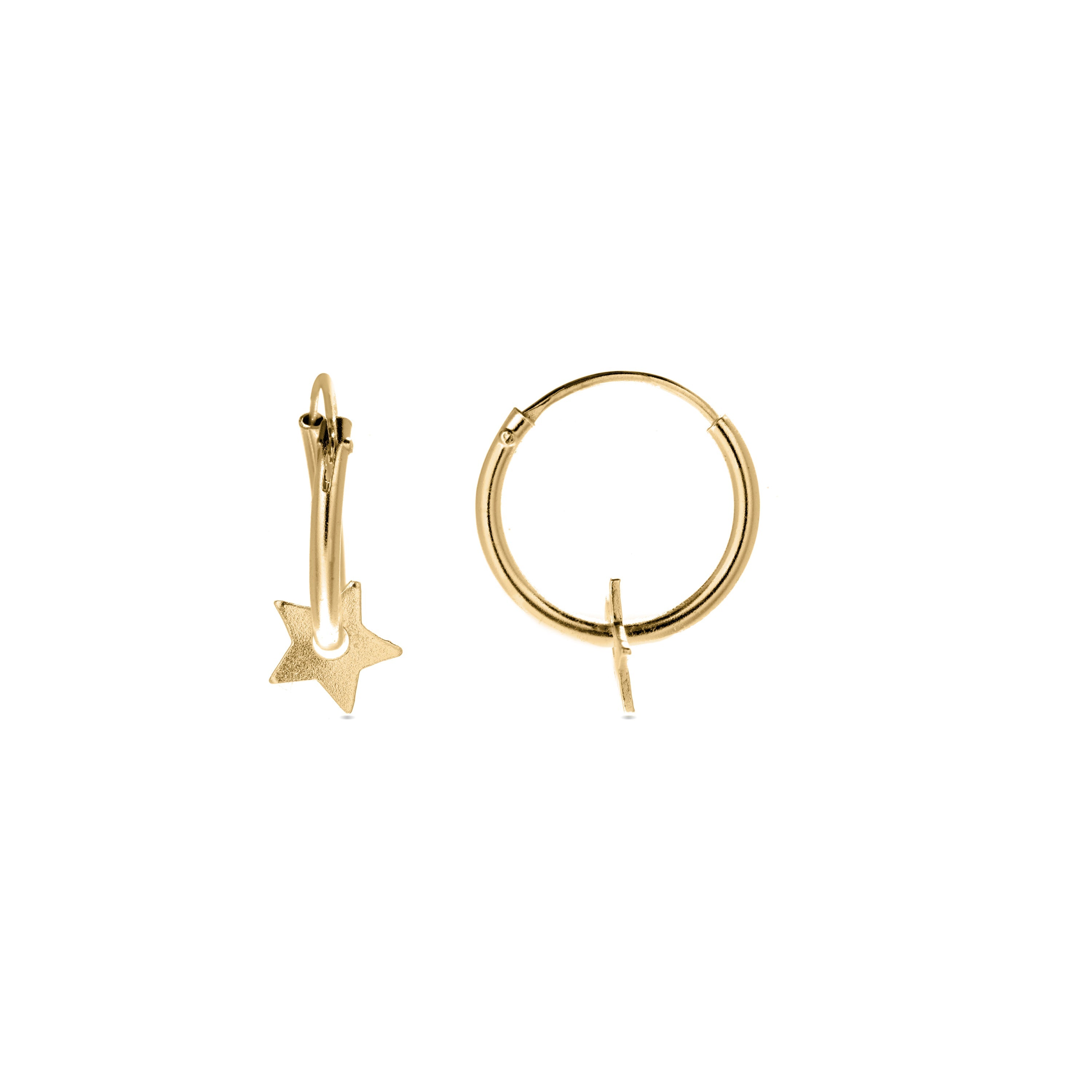 925 Sterling Silver Earrings with 18k Gold Finish - Essential