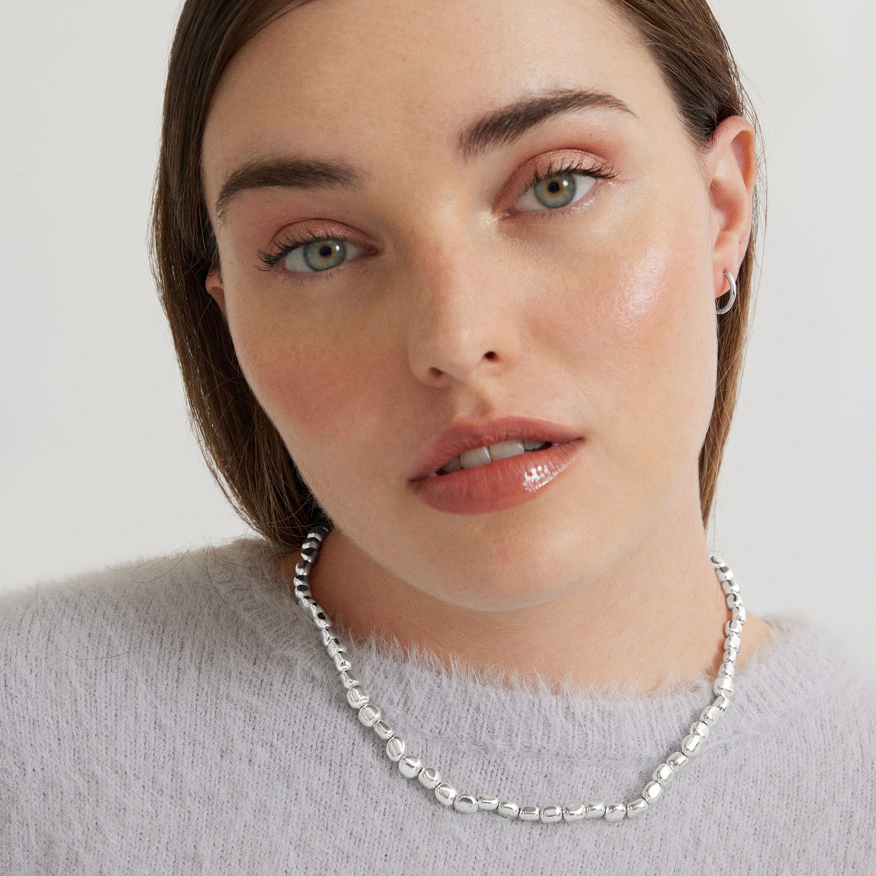 925 Sterling Silver Earrings with Rhodium Finish - Erwe